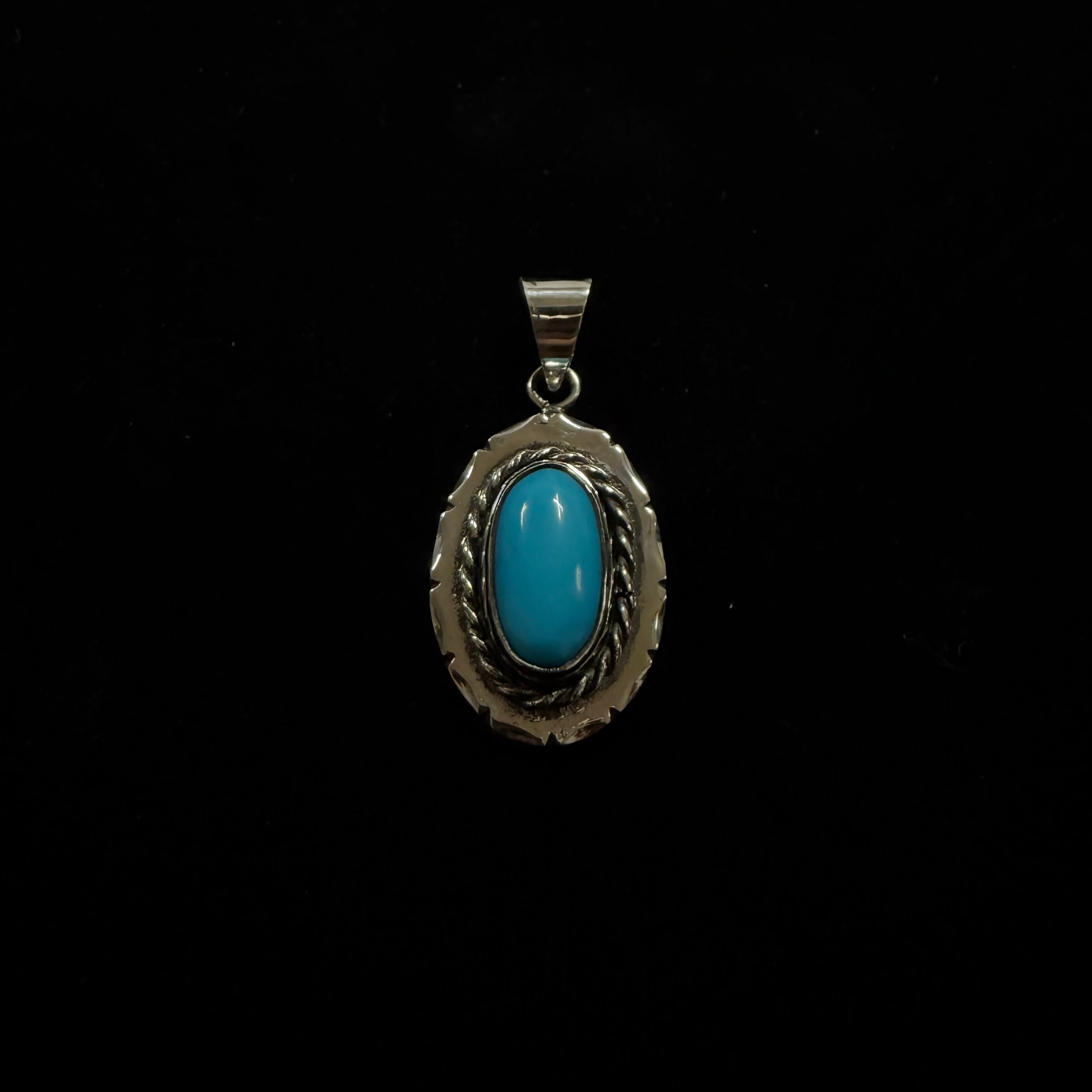 Natural turquoise pendant