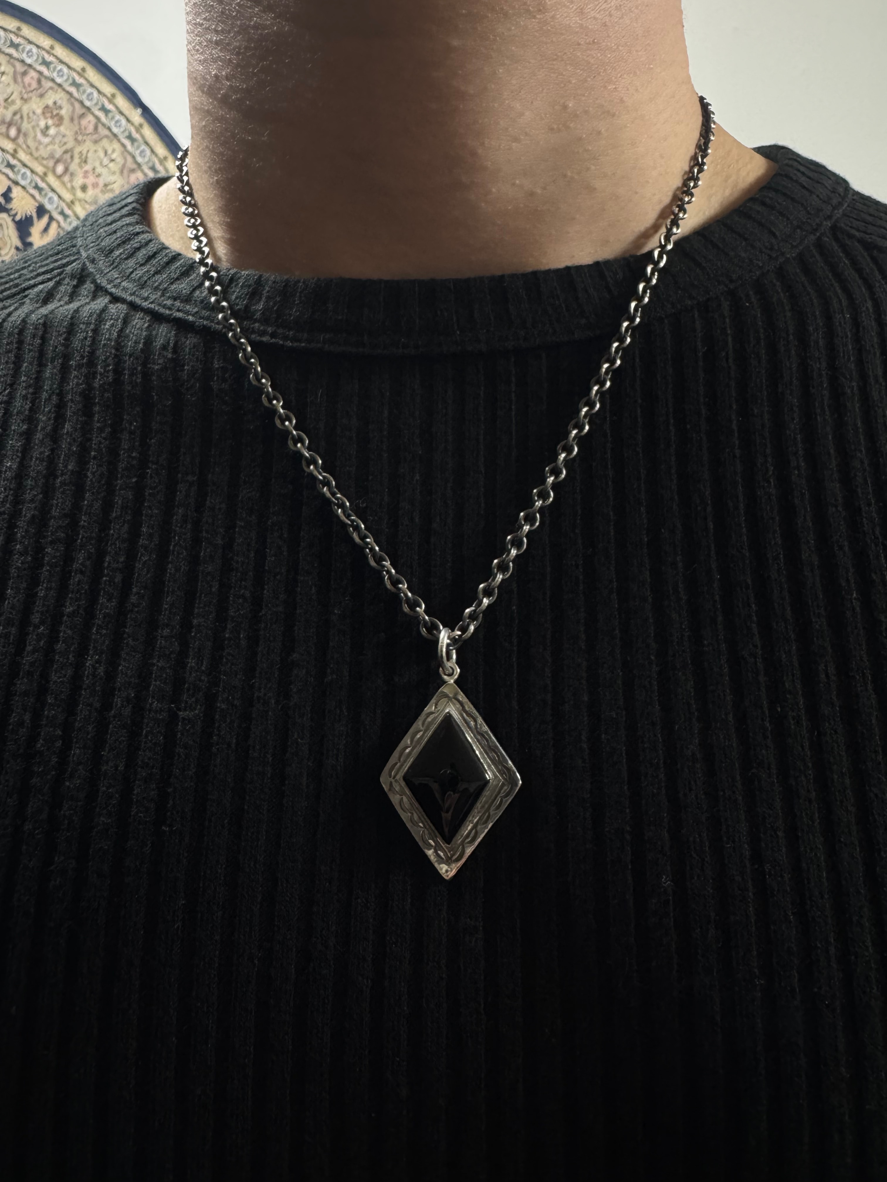 Natural onyx pendant