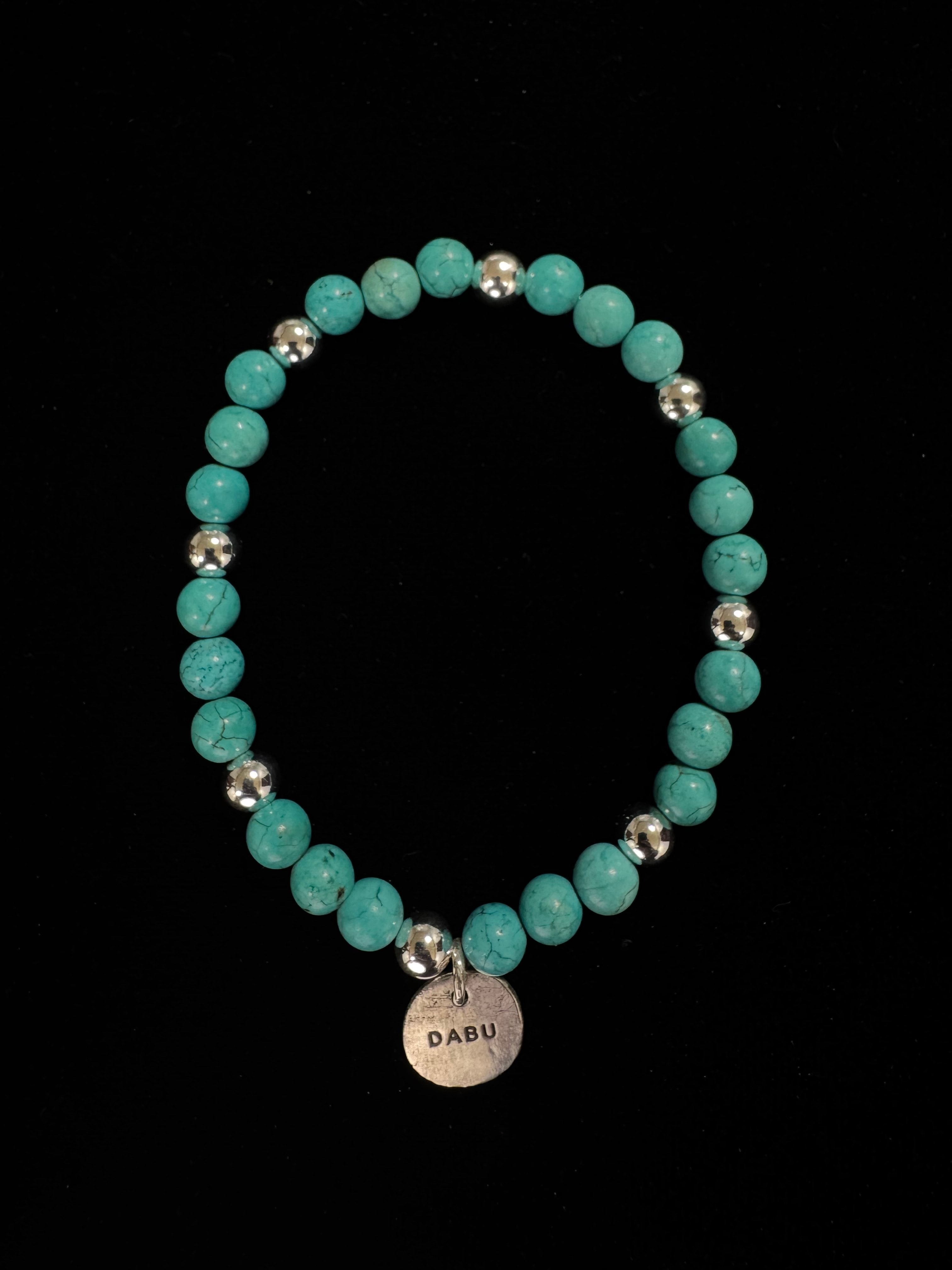 Turquoise bead bracelet