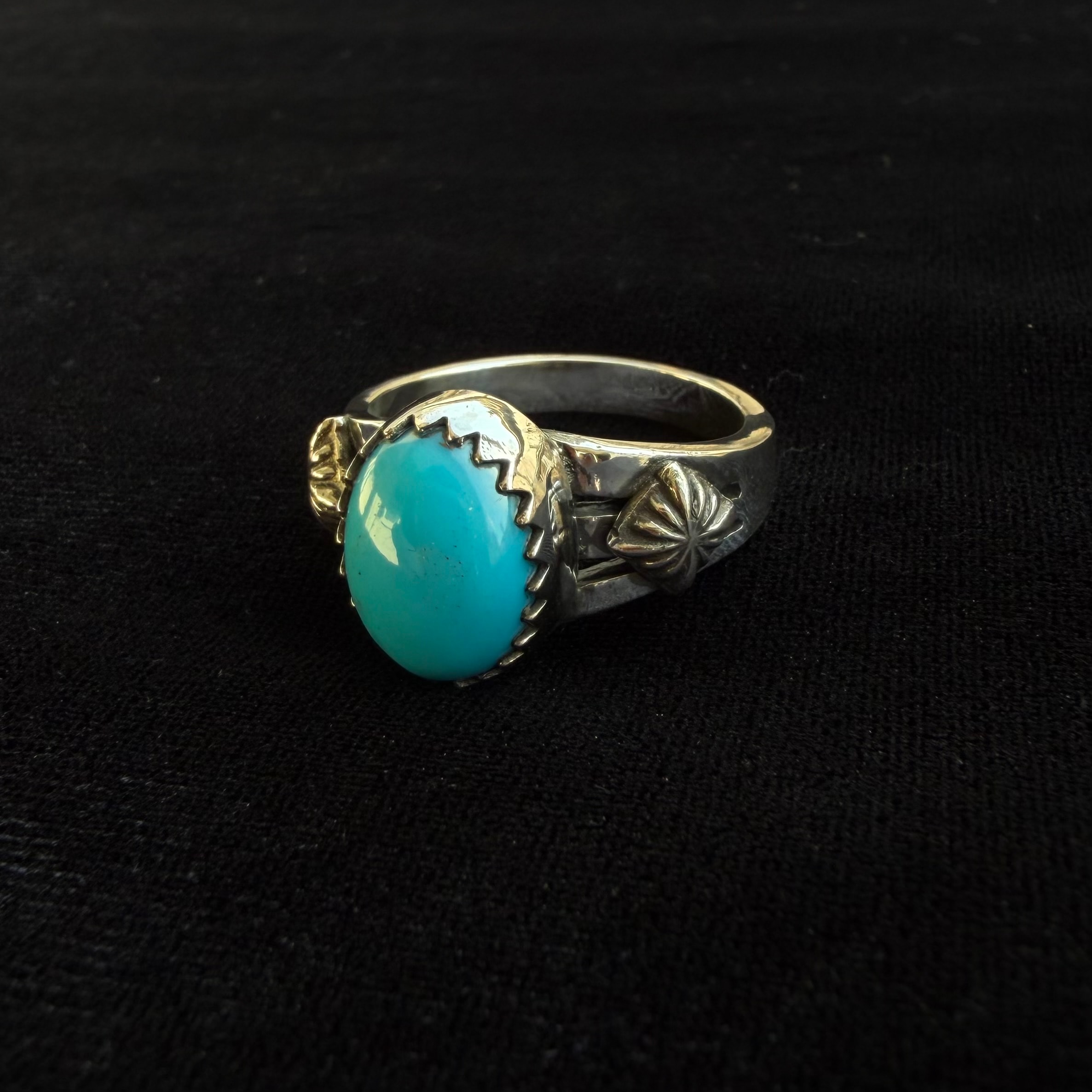 Turquoise concho ring