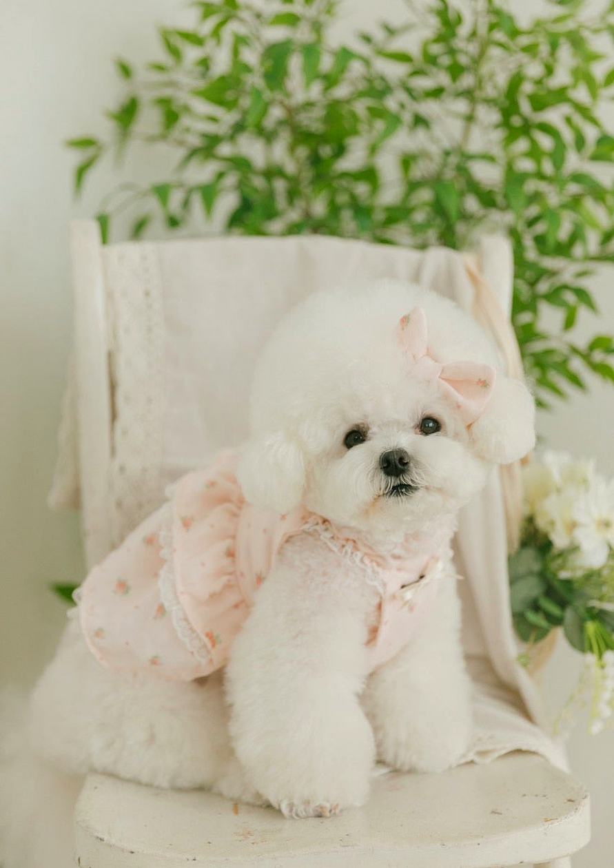 (s/s 한정판매) mini rose gauze dress(미니 로제 거즈 원피스)- 베이비 핑크