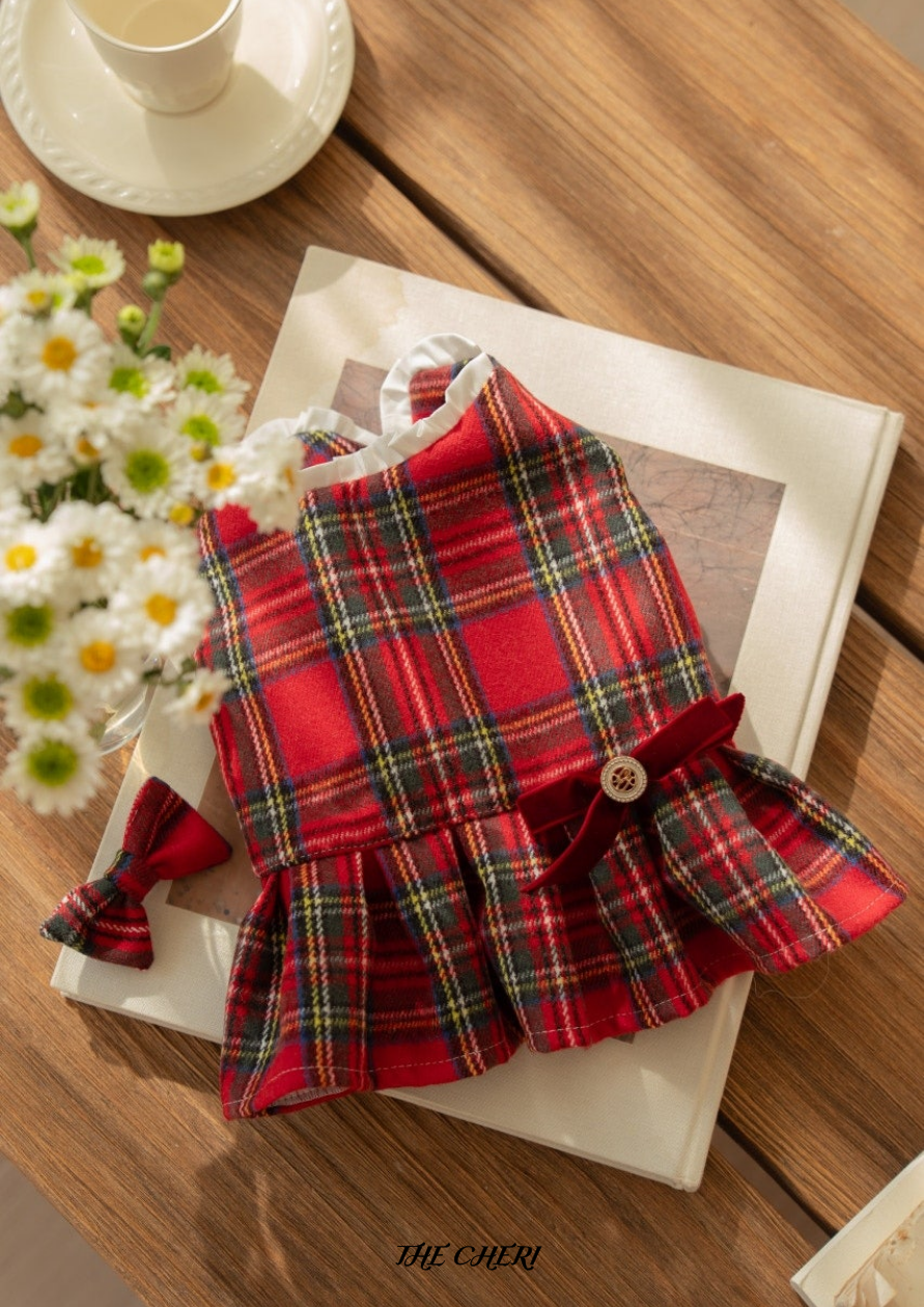 Scarlet Check Dress(스칼렛 체크 원피스) - 레드