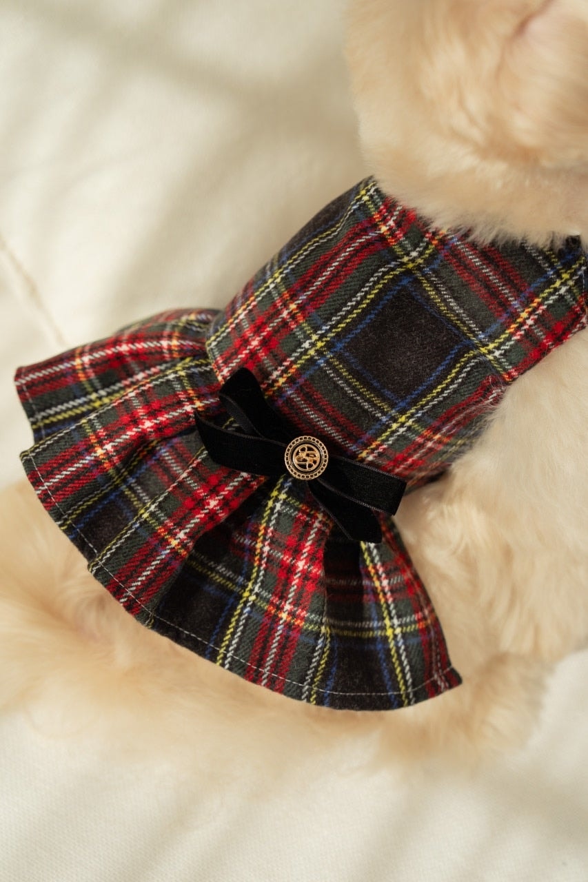Scarlet Check Dress(스칼렛 체크 원피스) - 블랙