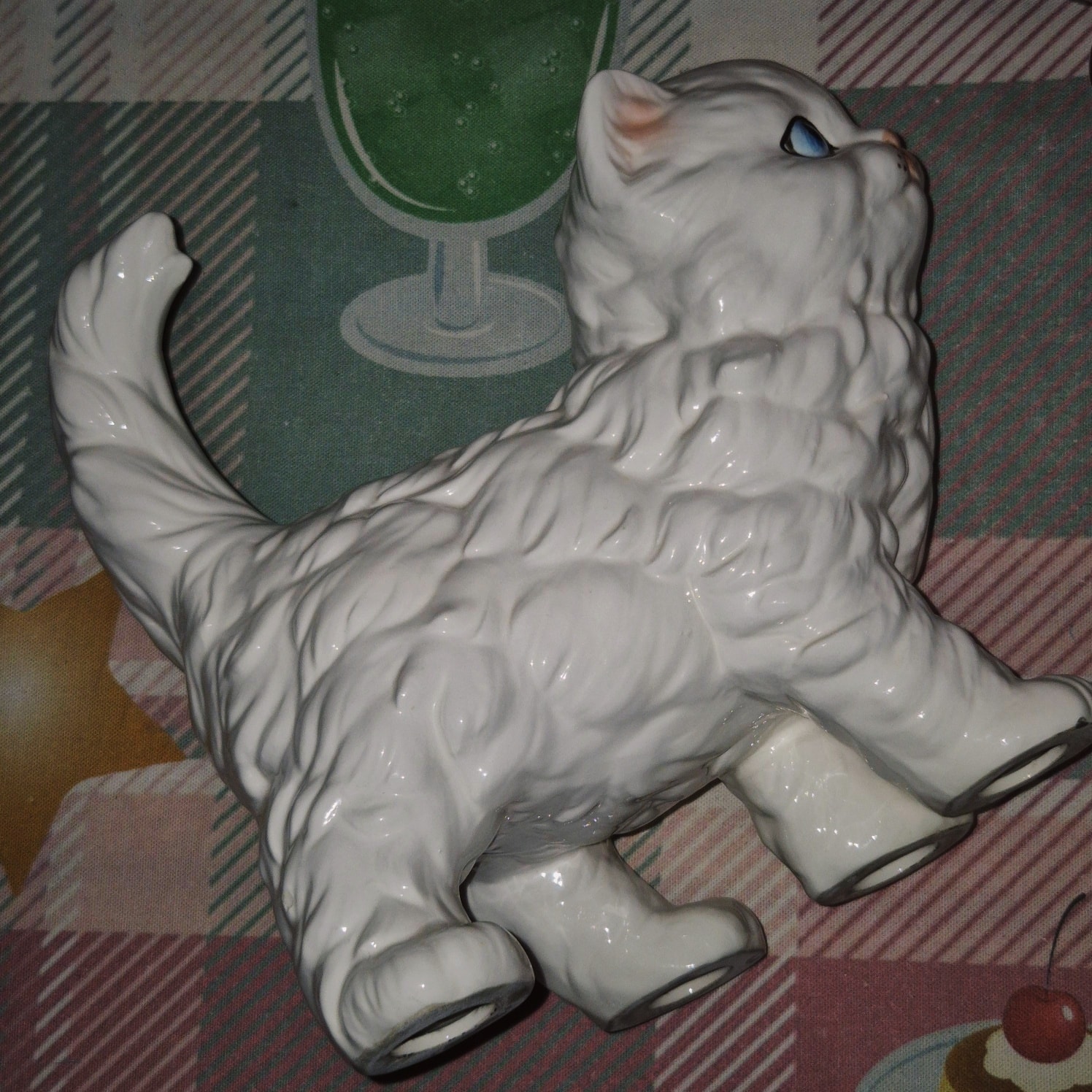 80s 핸드 페르시안 고양이 빅 피겨린