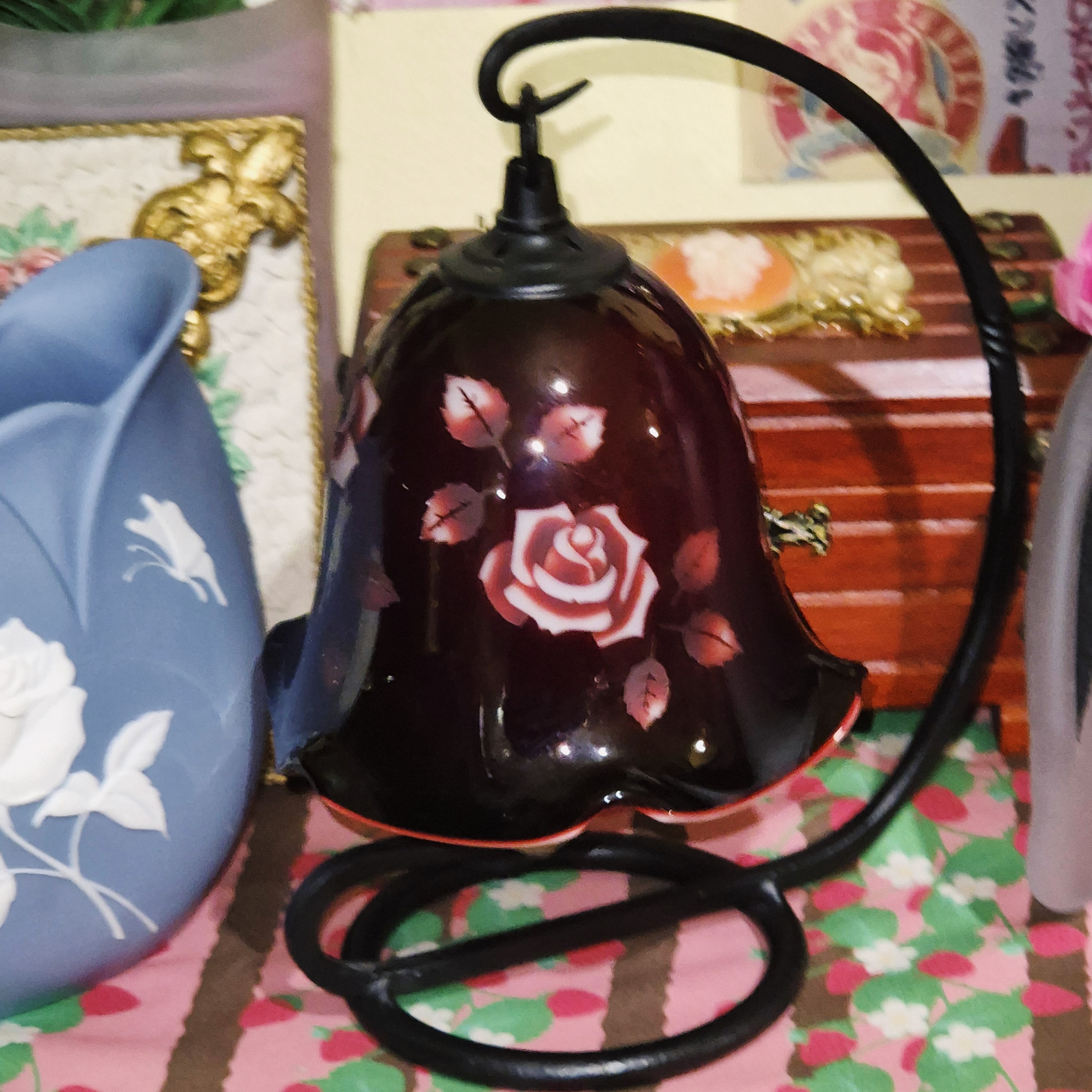 90s 오타루 핸드메이드 로즈 애칭 호롱 조명