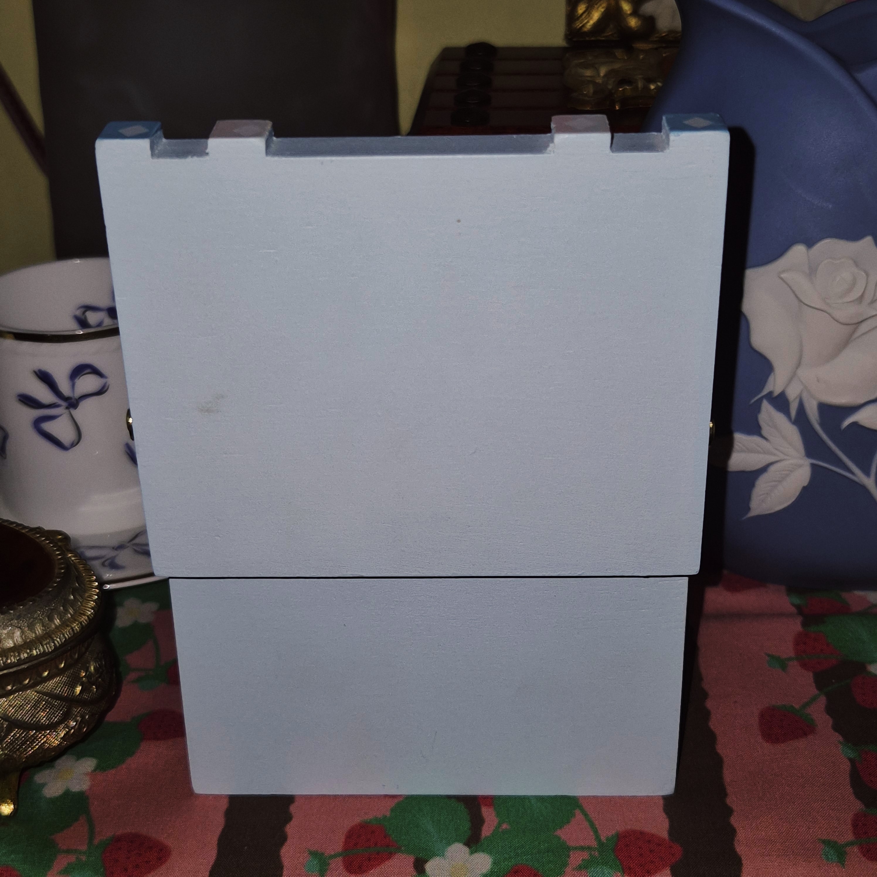 90s 미국 레트로 고양이 스쿨 우드 오르골