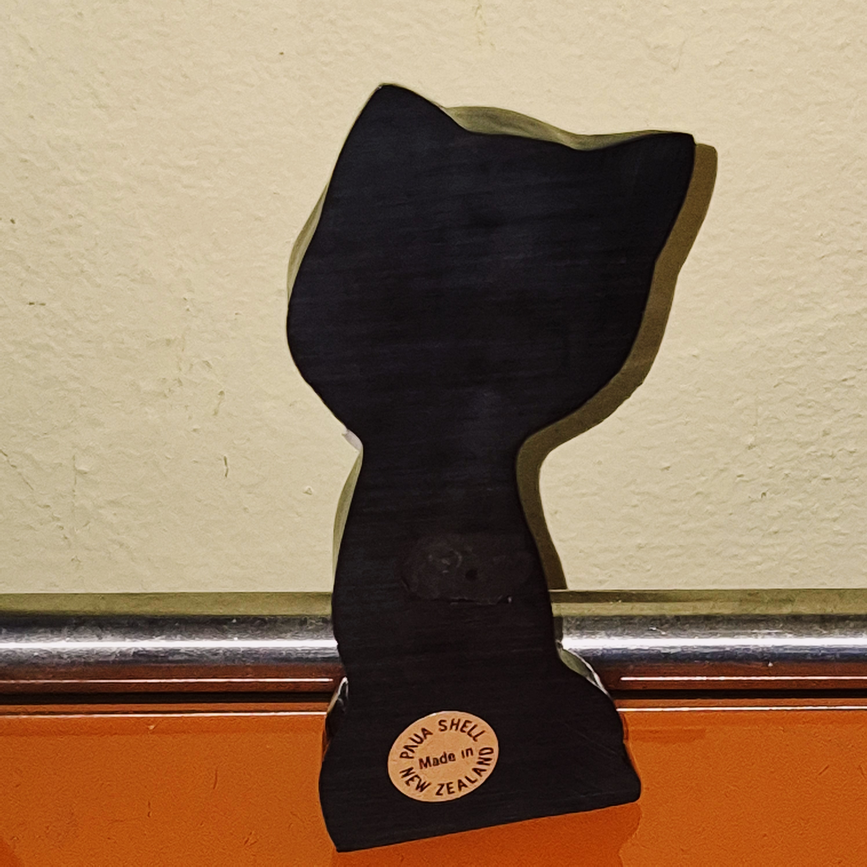 80s 뉴질랜드 파우아 자개 고양이 오브제