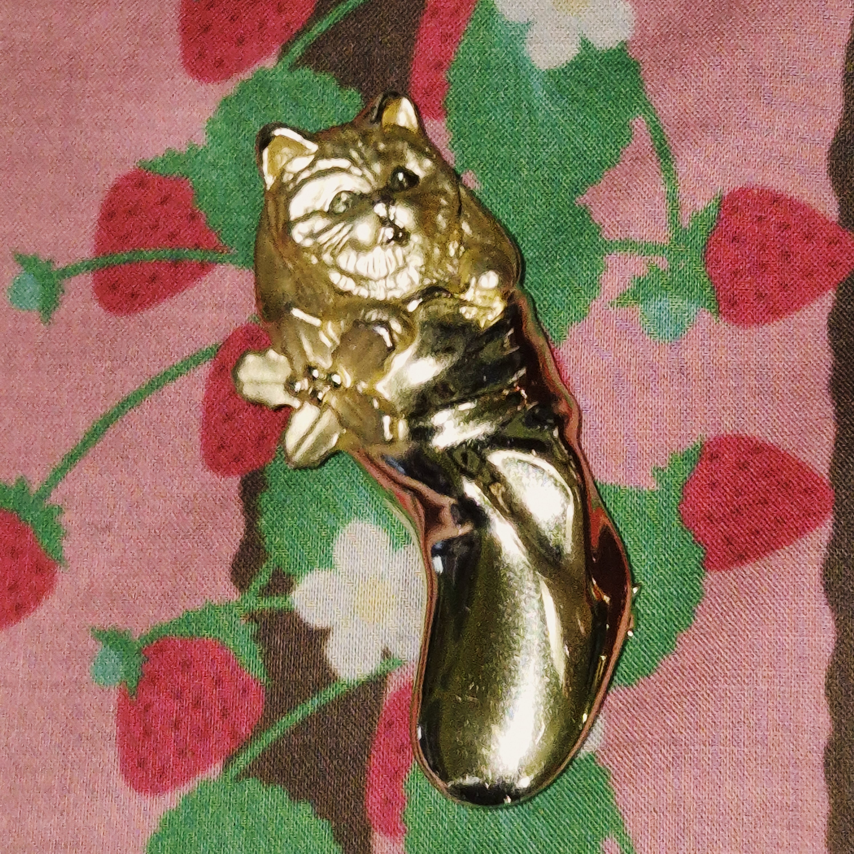 80s 미국 AJC 코스튬 고양이 부츠 브로치