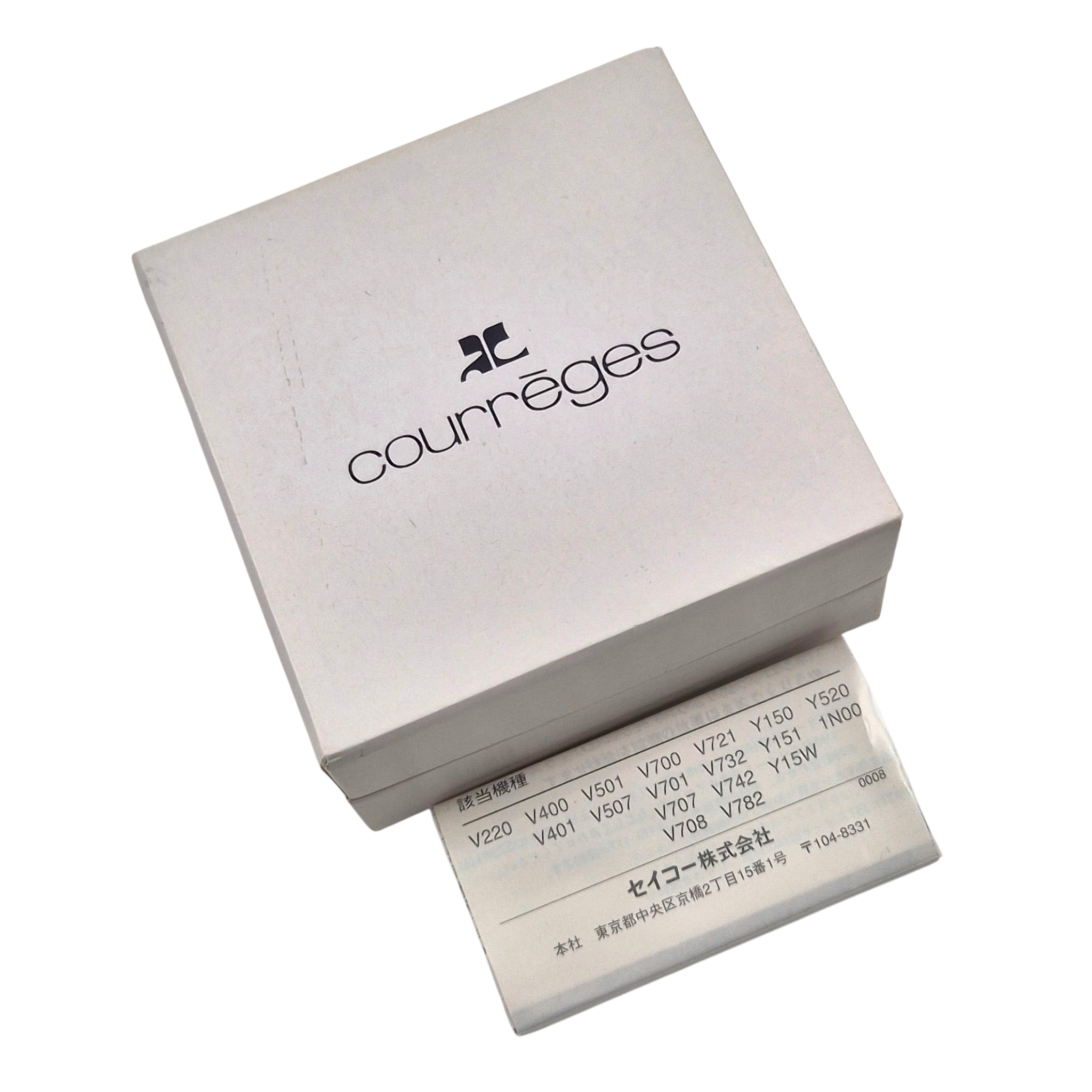 90s 꾸레쥬 한정 스페이스 에이지 오발 팔찌 시계