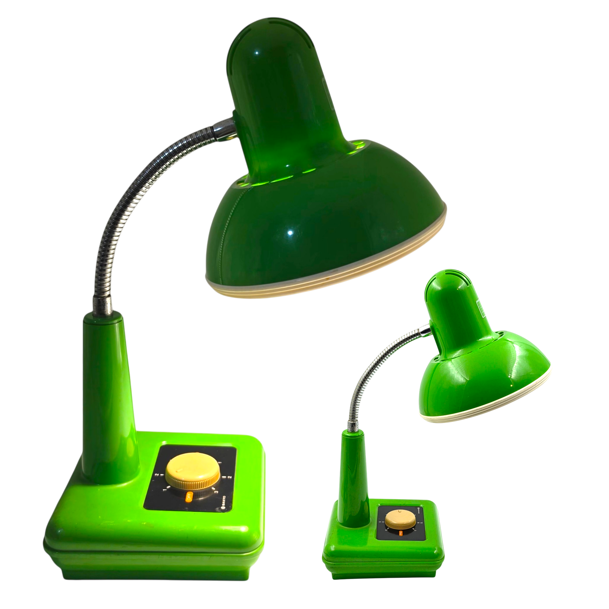 90s 산요 레트로 그린 데스크 폴딩 램프