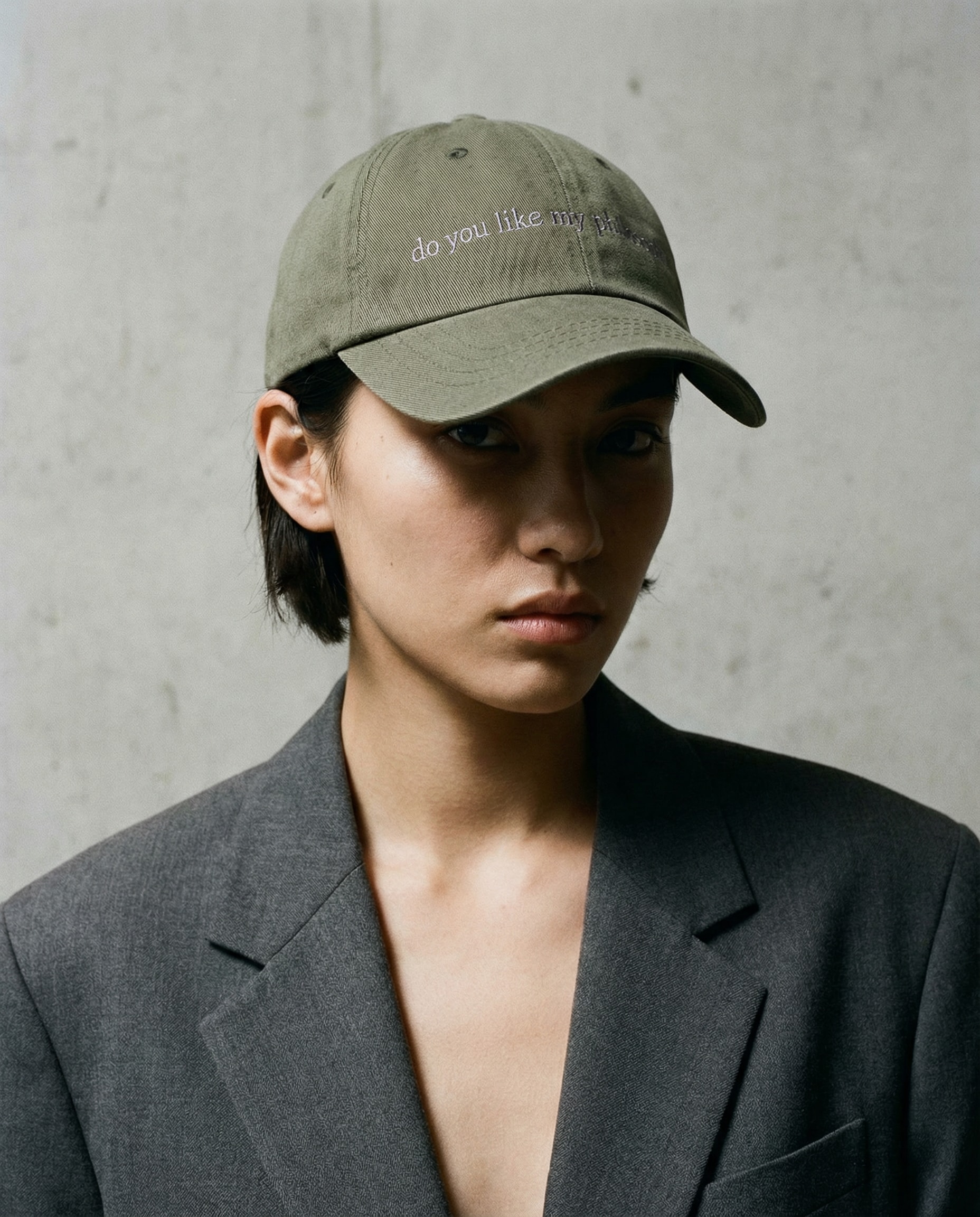 [ philosoph ] Logo Ball Cap - Khaki