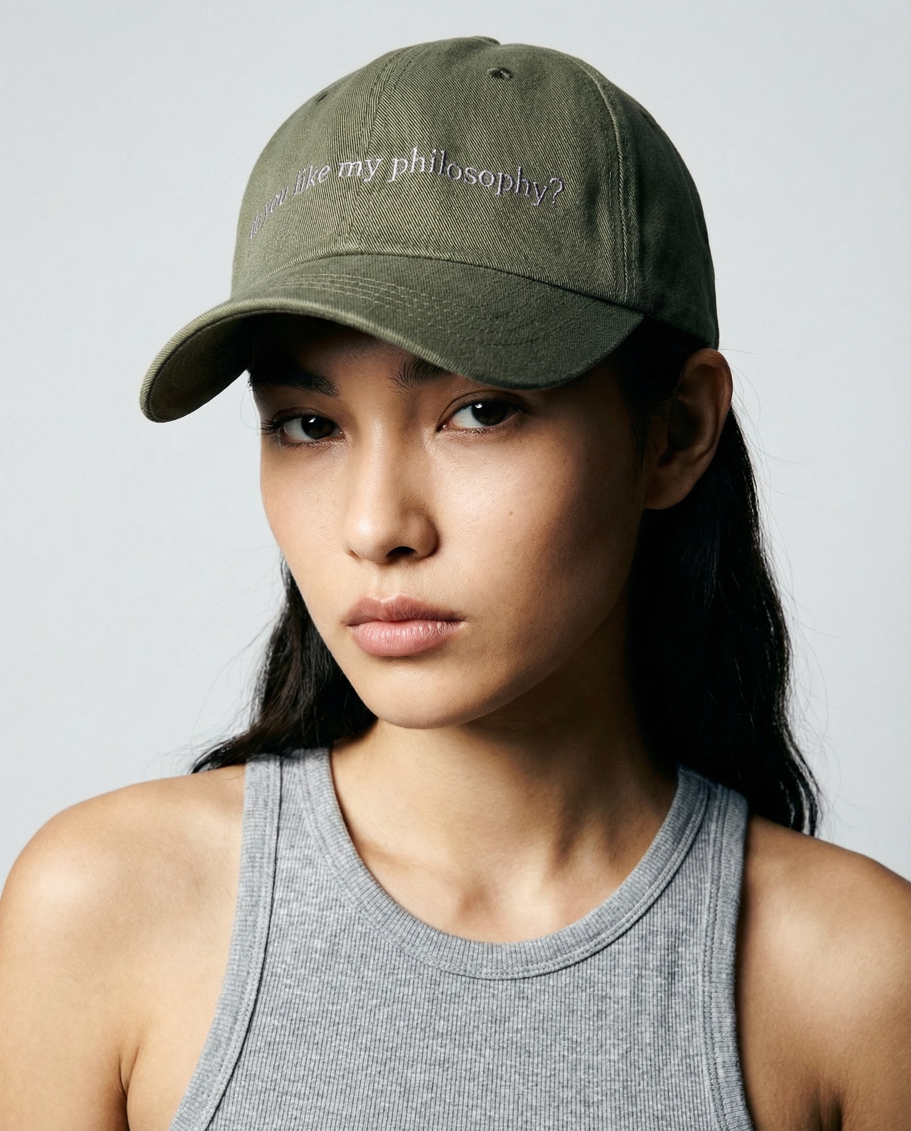 [ philosoph ] Logo Ball Cap - Khaki