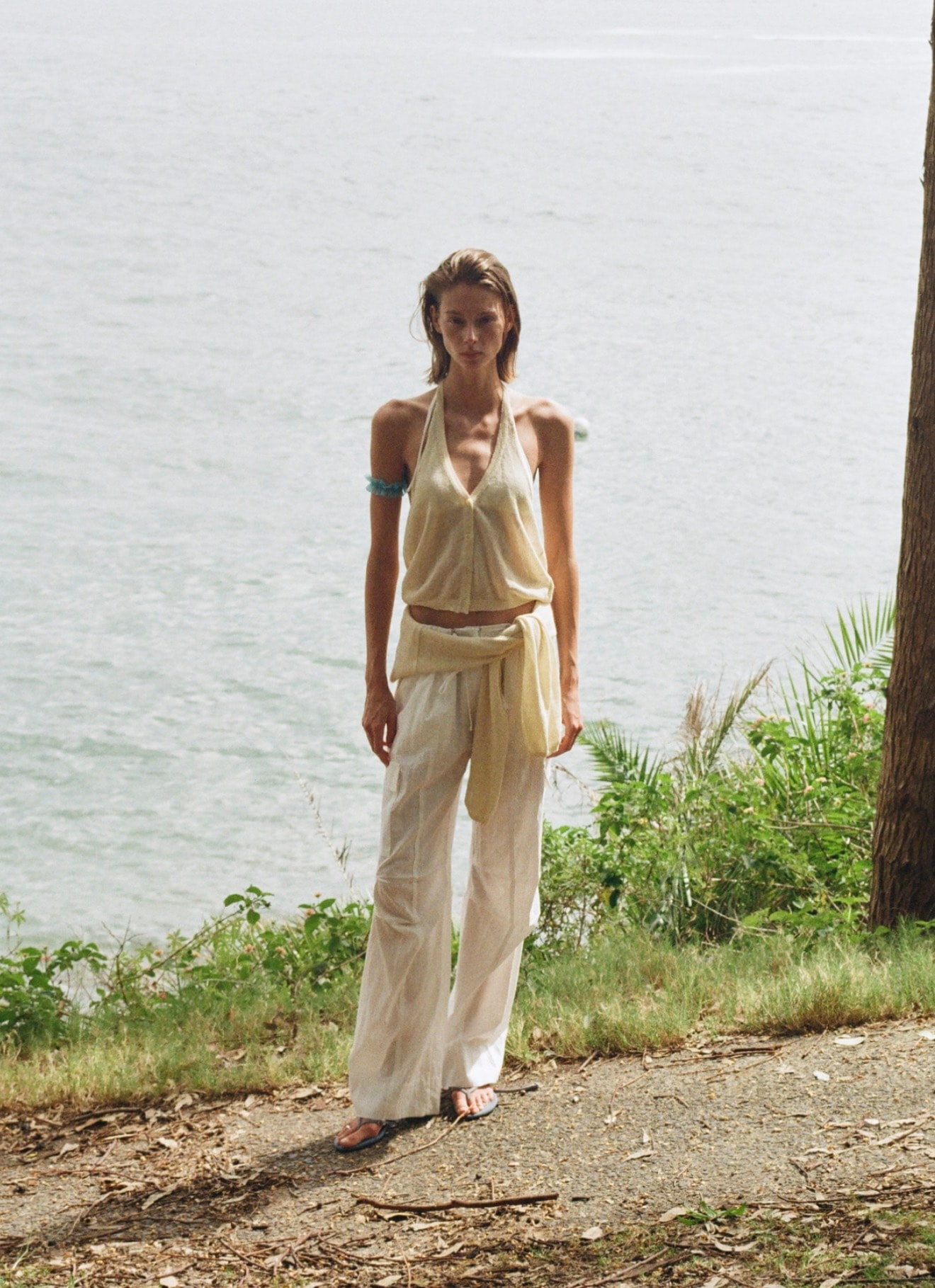 Paper Knit Halter & Cardigan Set