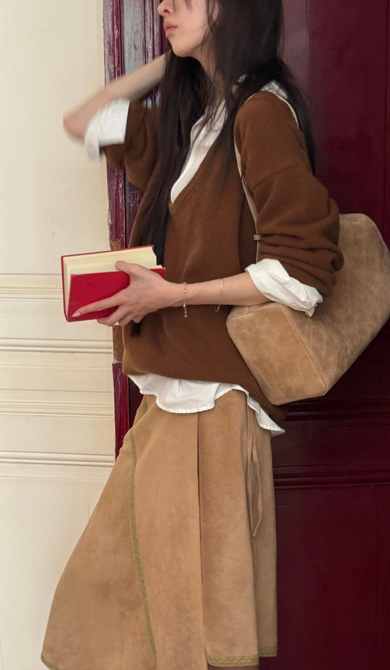 Quilted Suede Bag