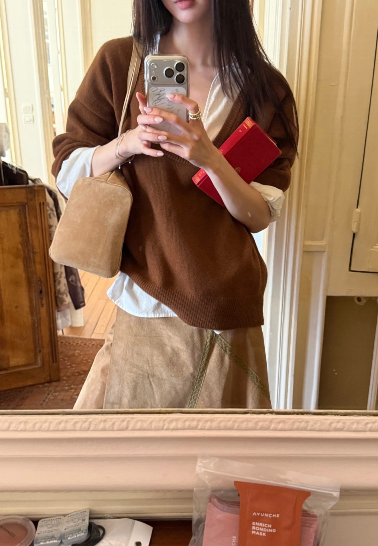 Quilted Suede Bag