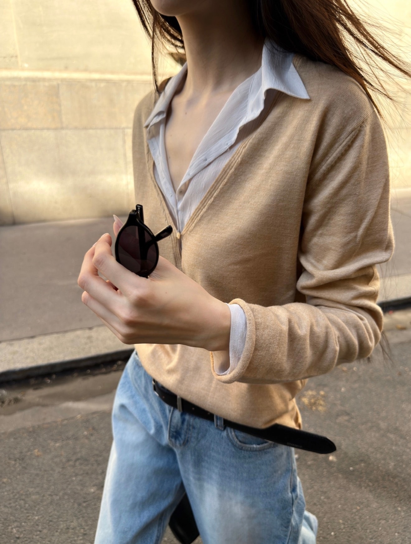 Merino Wool V-Neck Knit