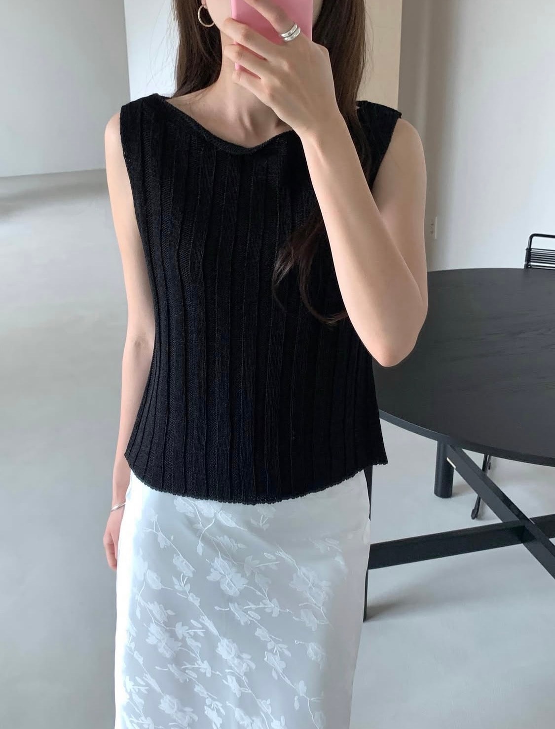 Pisa Bold Rib Knit Top