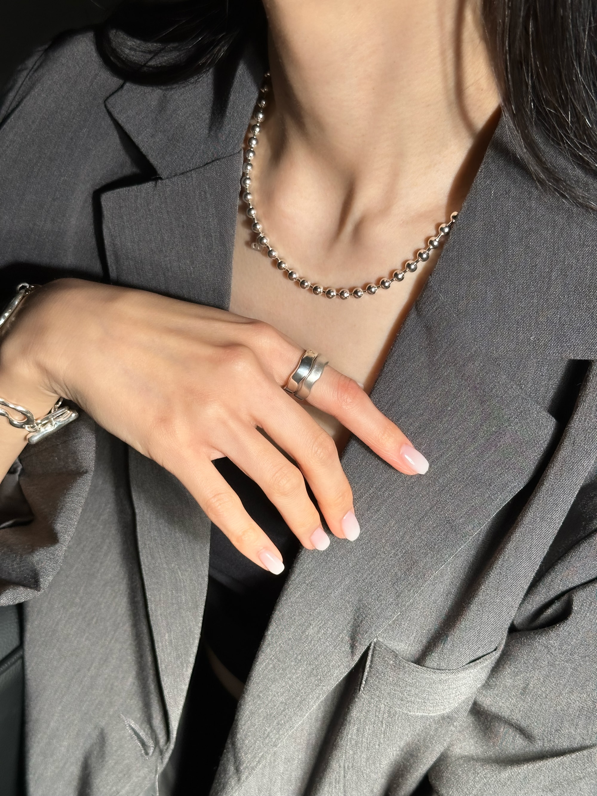 [925 silver] 101.Wave ring / RING