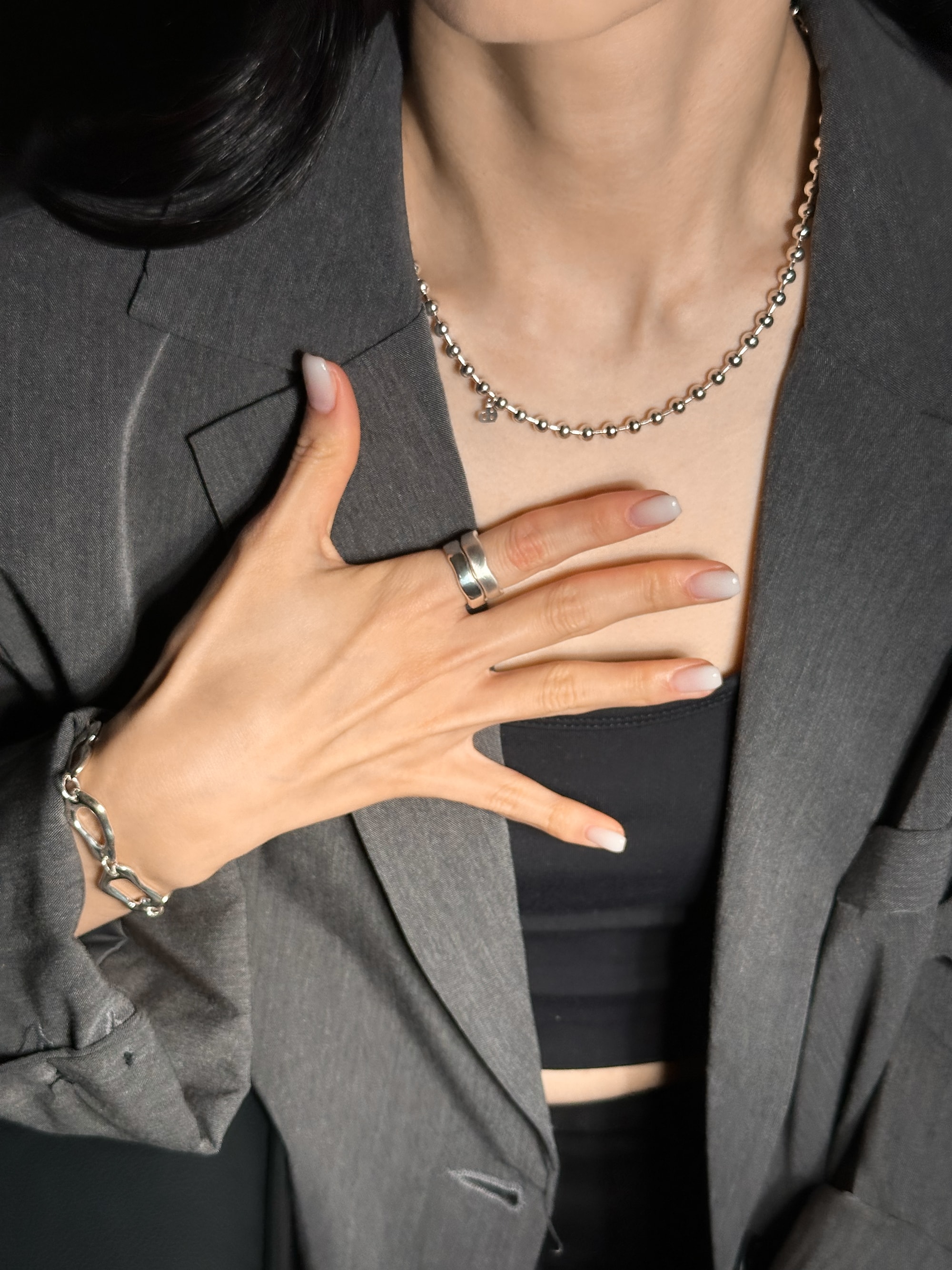 [925 silver] 101.Wave ring / RING