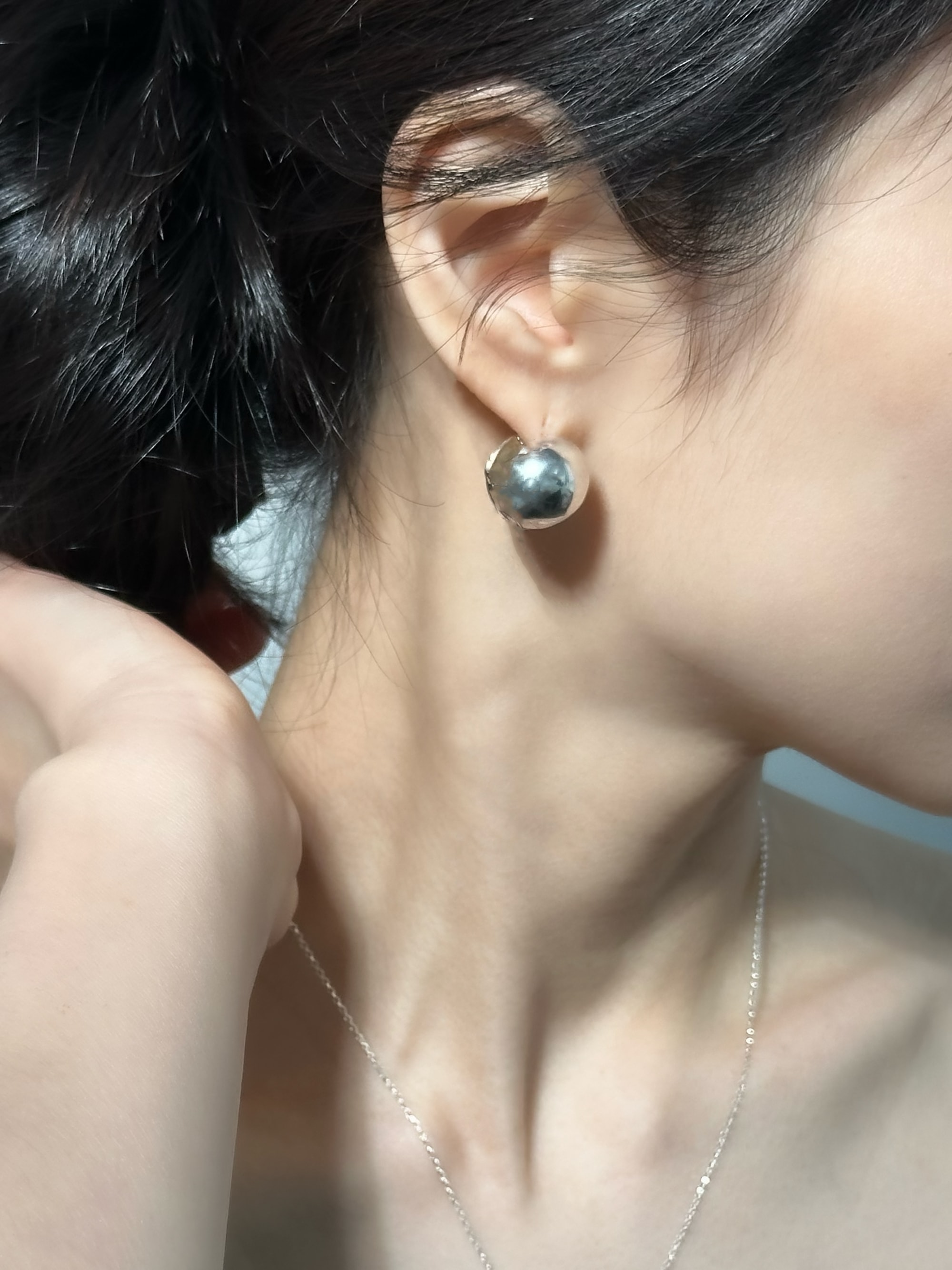 [925 silver] 303.Giant ball earring / EARRING