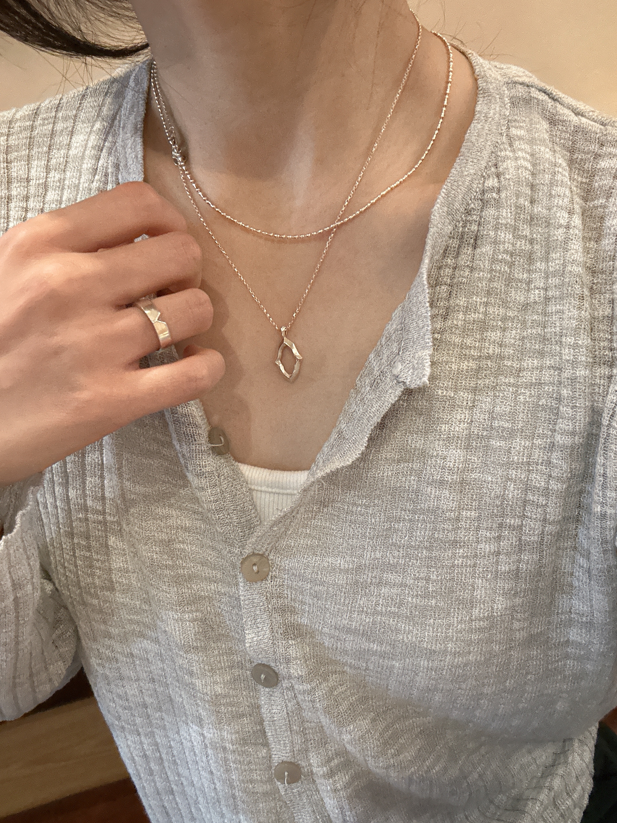 [925 silver] 420.Focus necklace / NECKLACE