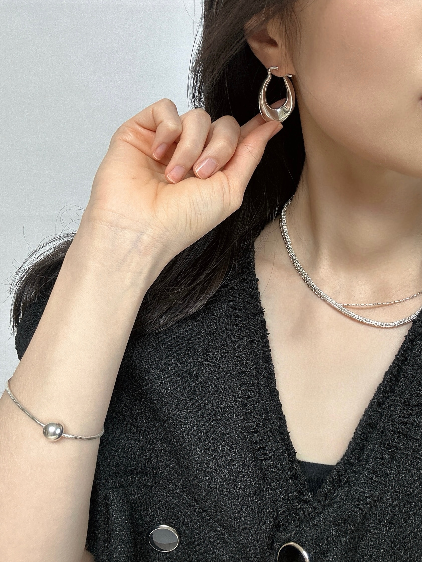 [925 silver] 309.Aura earring / EARRING