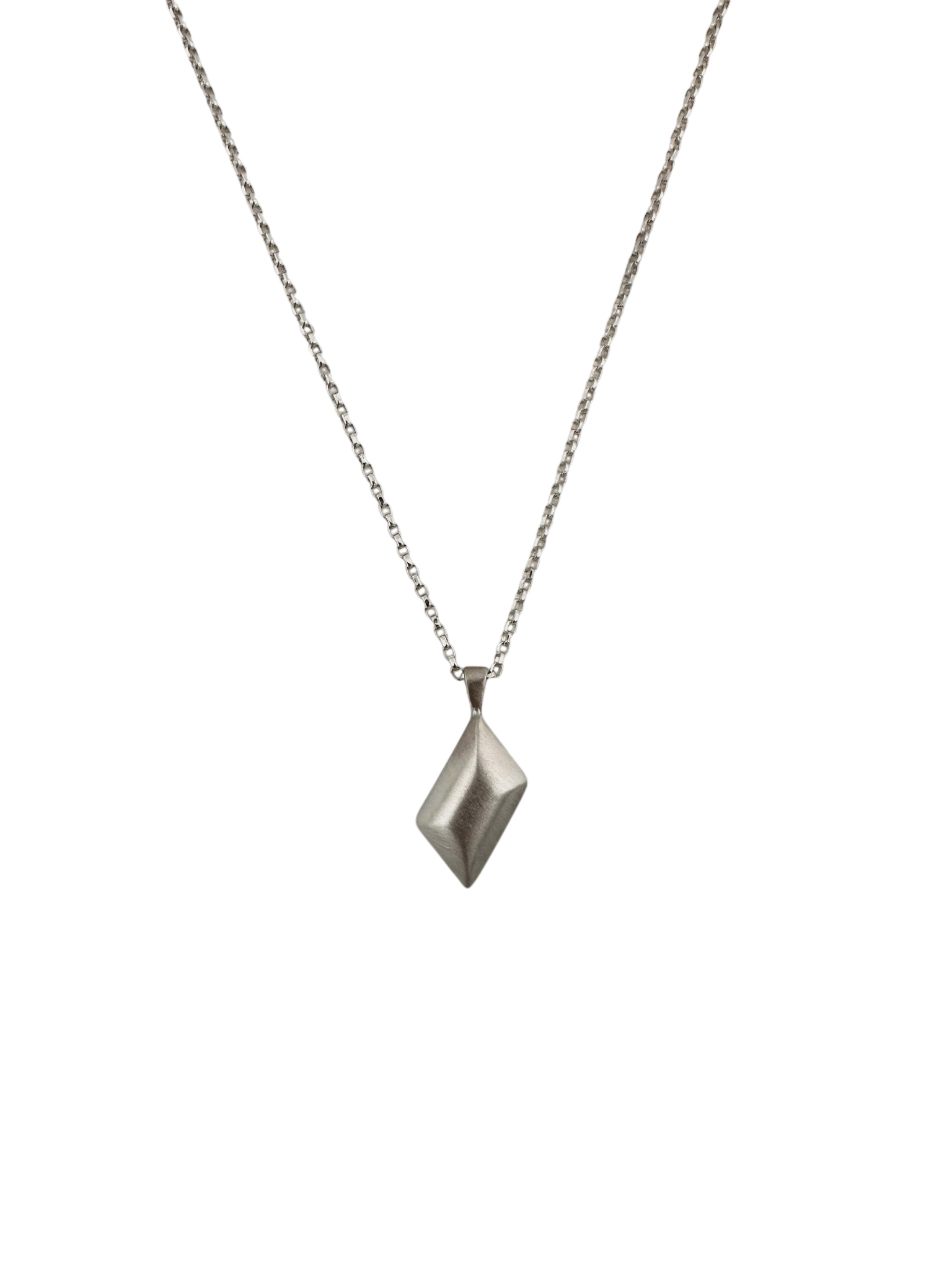 [925 silver] 402.Parallelogram necklace / NECKLACE