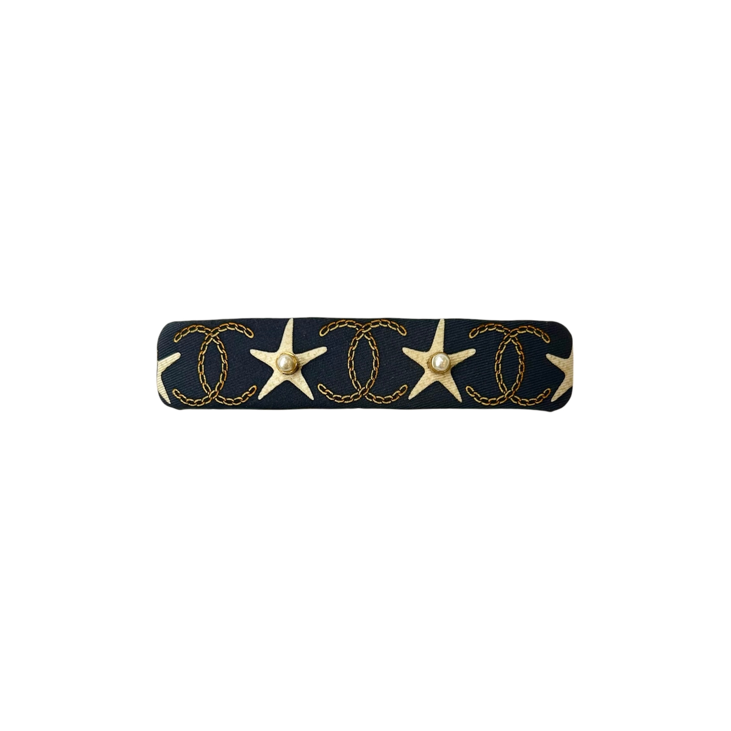 Marine star silk hair Barrette