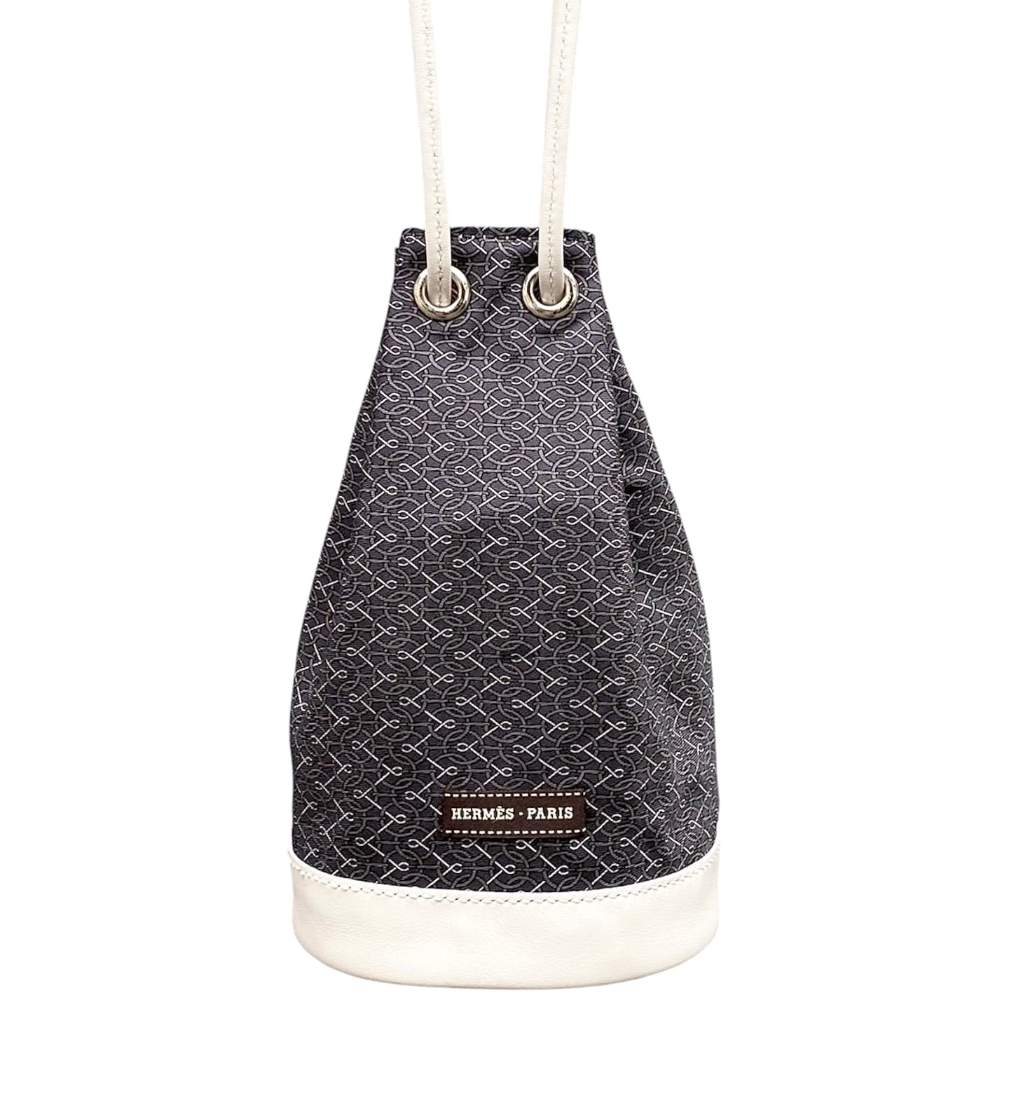 HERMES silk mini bucket bag