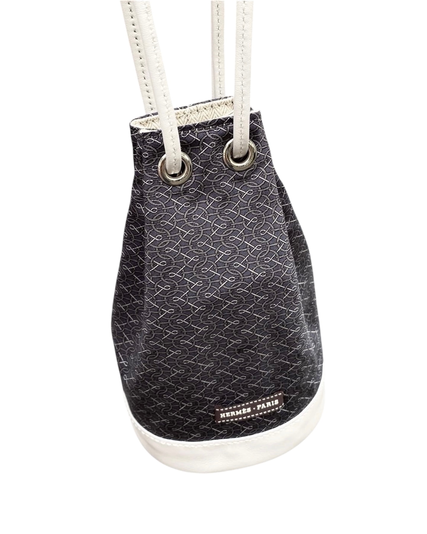 HERMES silk mini bucket bag