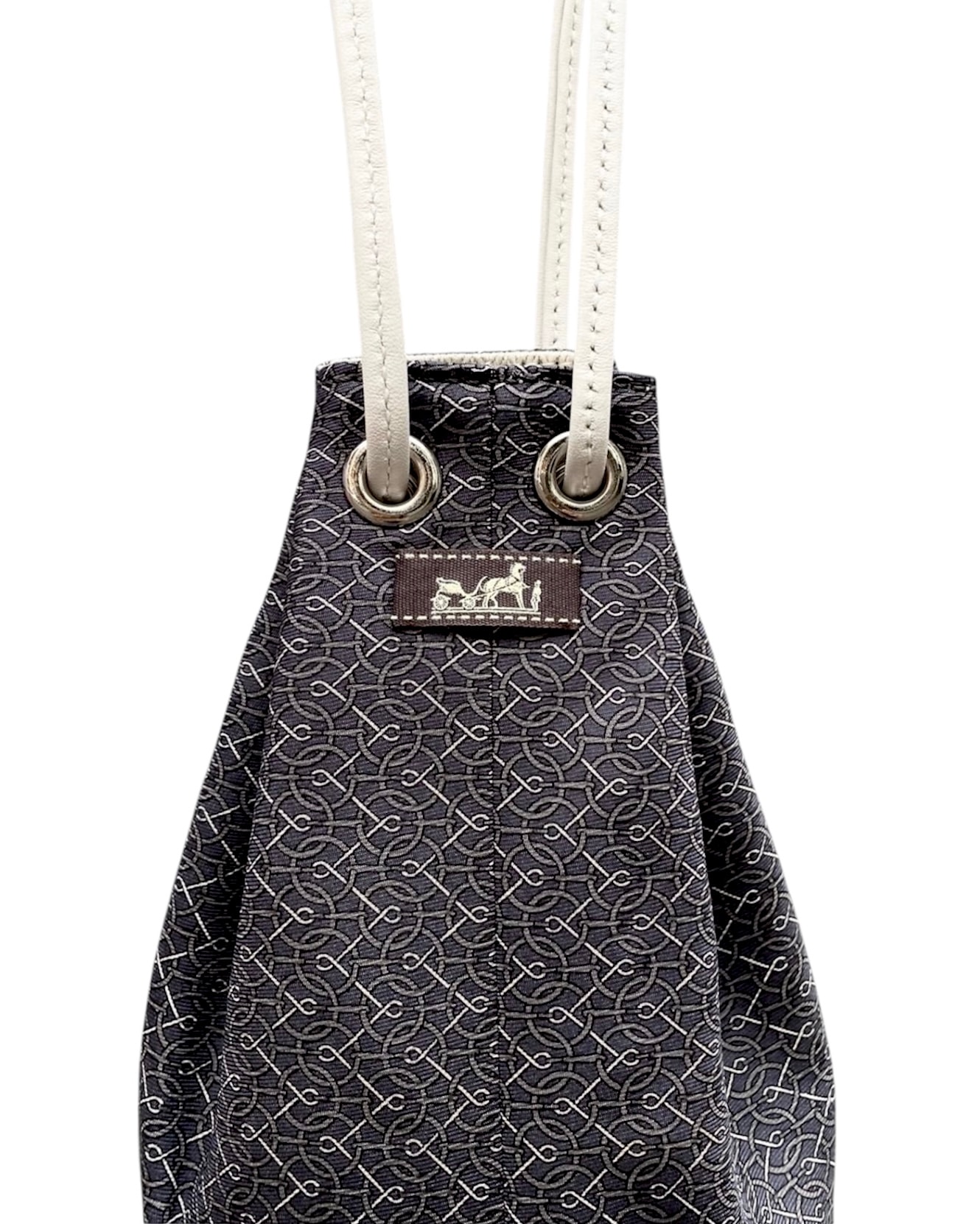 HERMES silk mini bucket bag
