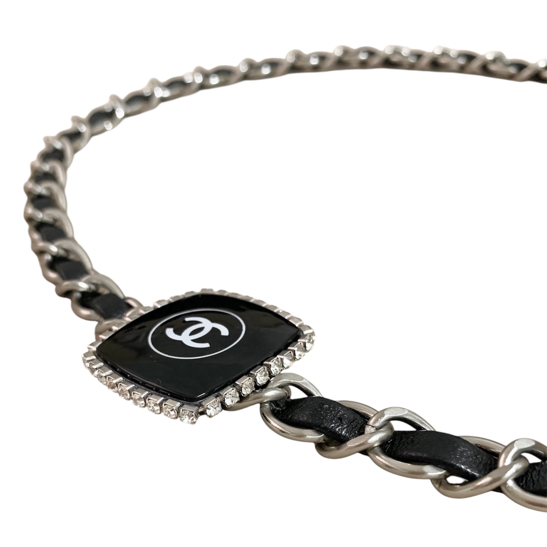 CHANEL Cosmetic leather chain Belt