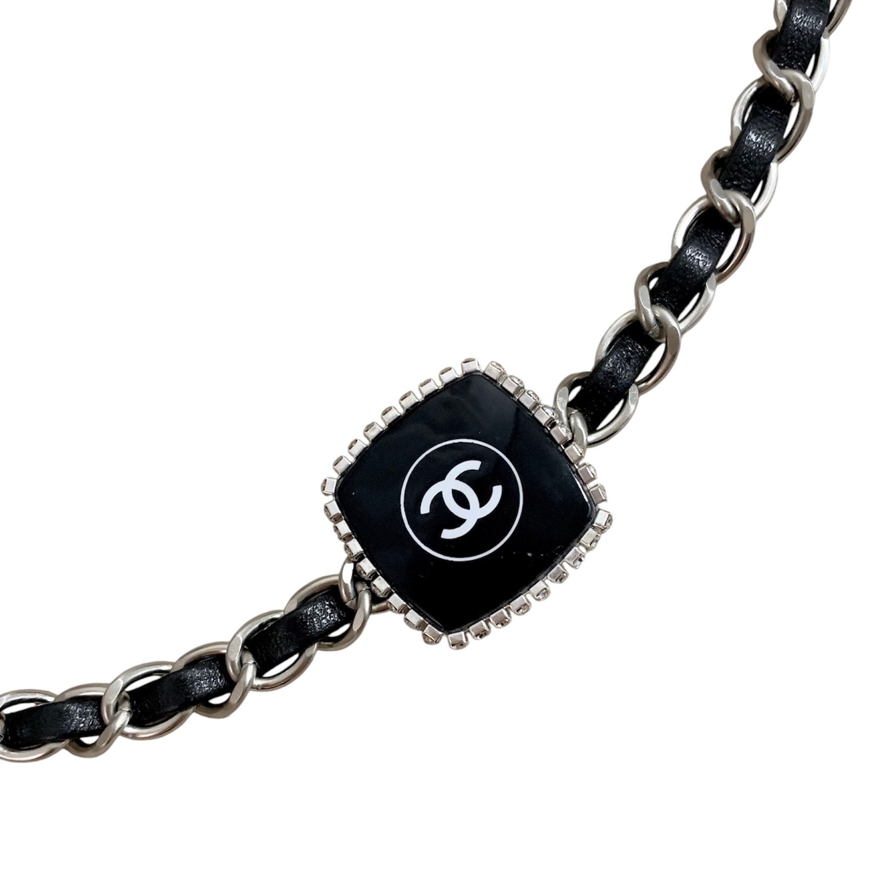 CHANEL Cosmetic leather chain Belt