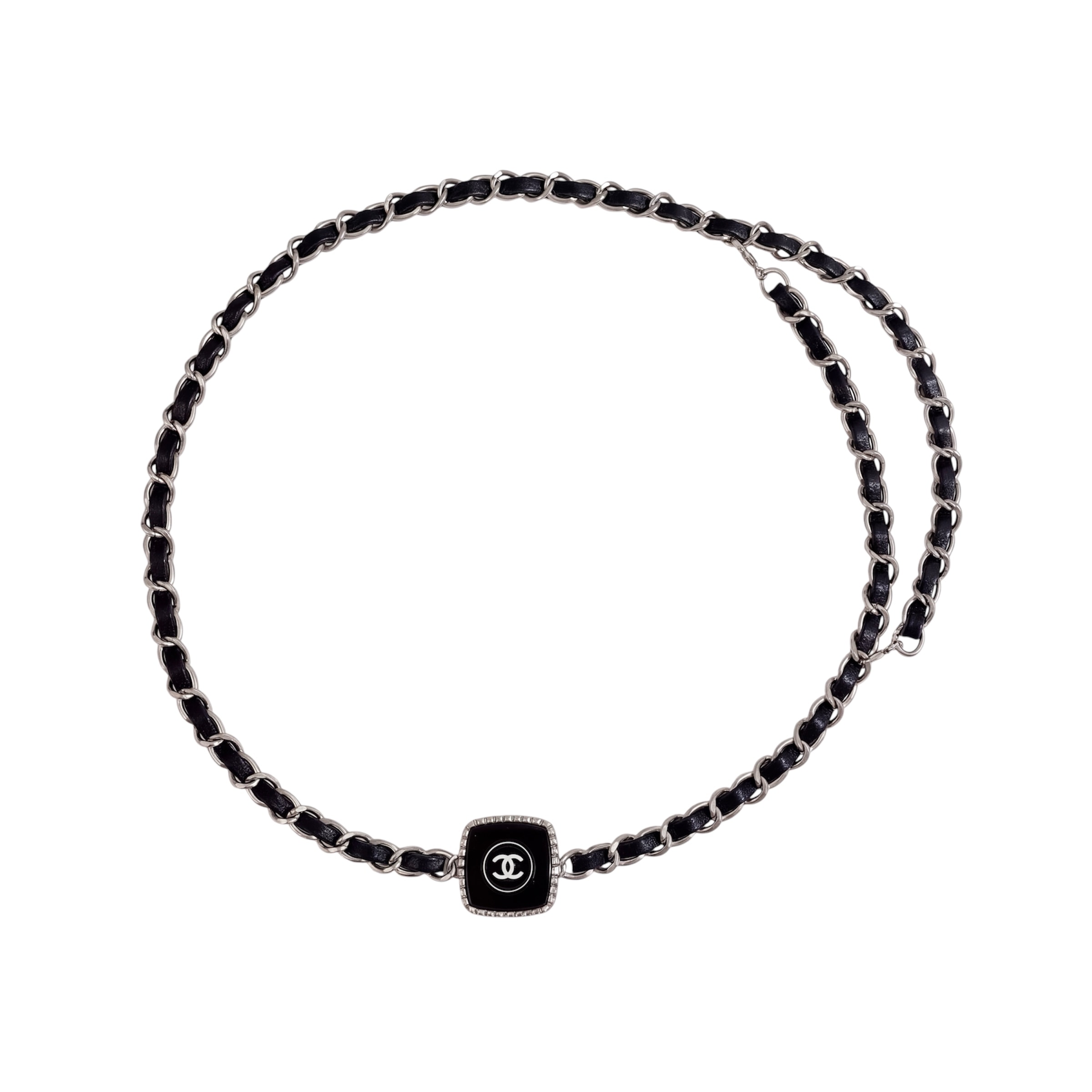 CHANEL Cosmetic leather chain Belt