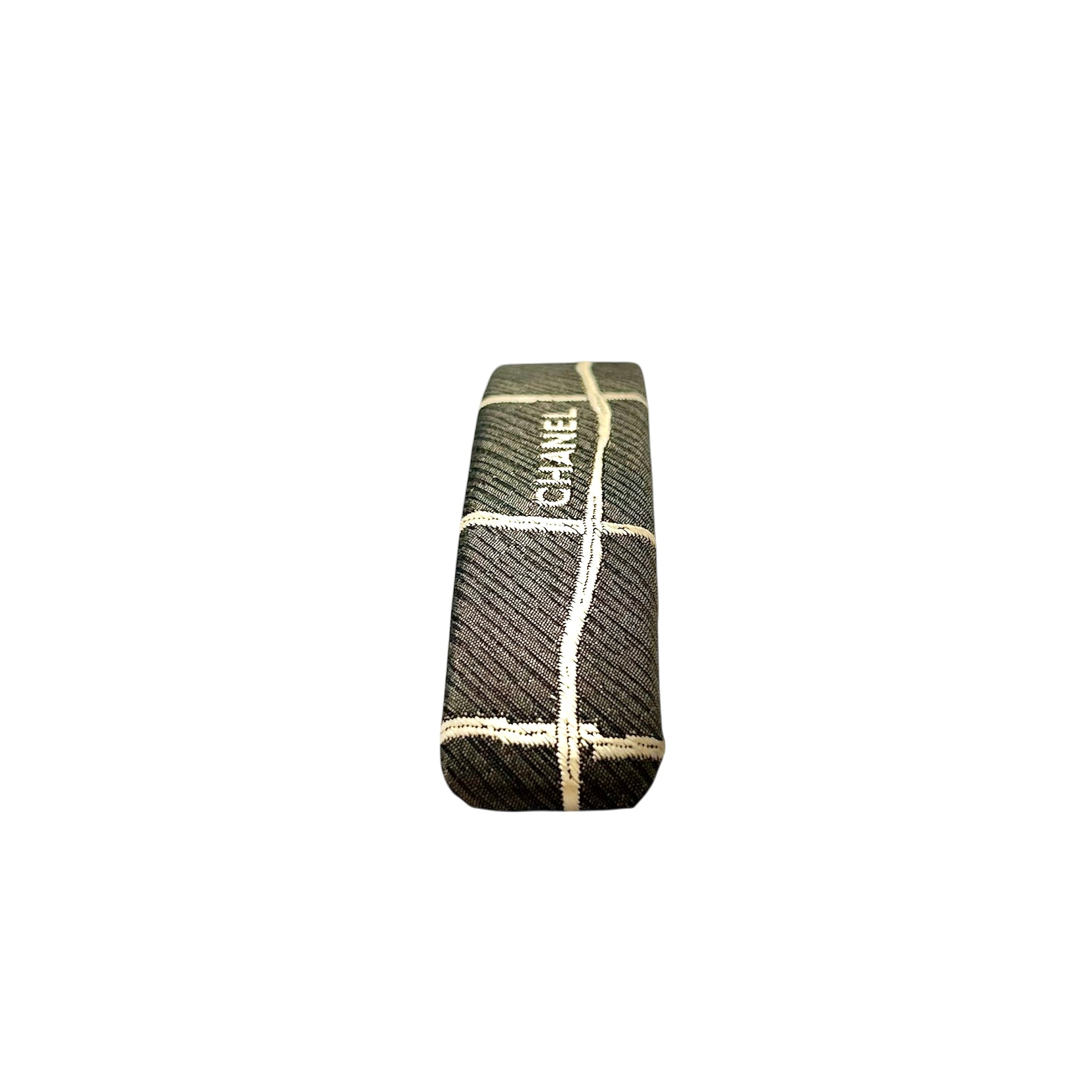 Heritage taupe check hair Barrette