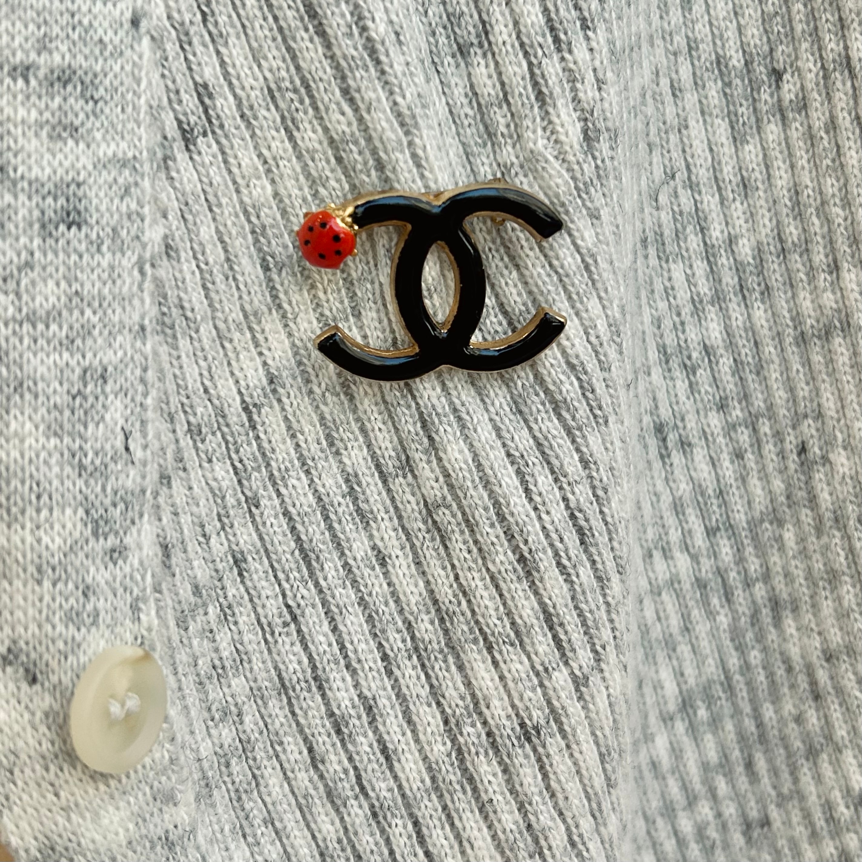 CHANEL ladybug CC brooch