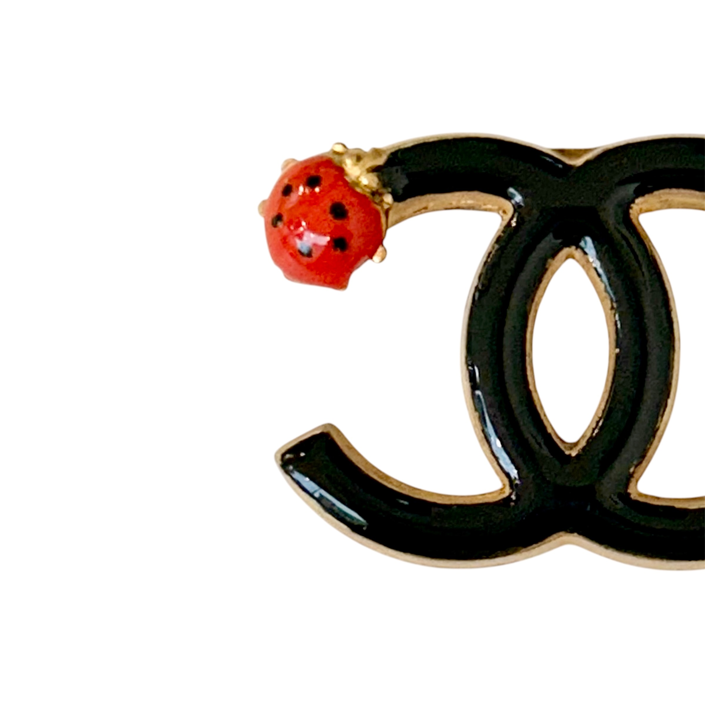 CHANEL ladybug CC brooch