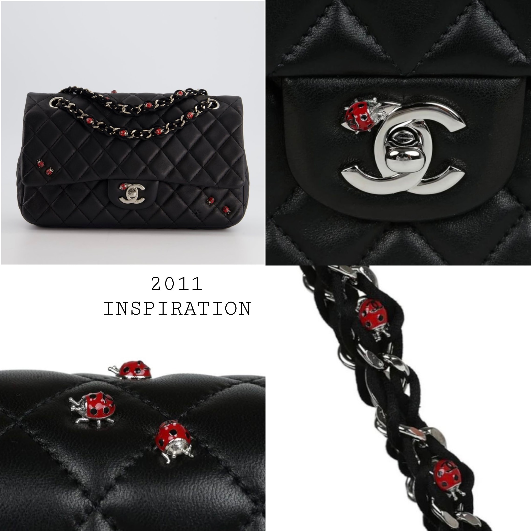 CHANEL ladybug CC brooch