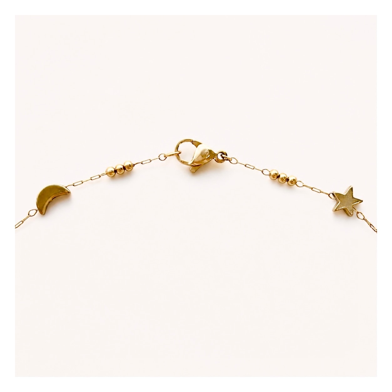 Midnight moon & star necklace -gold