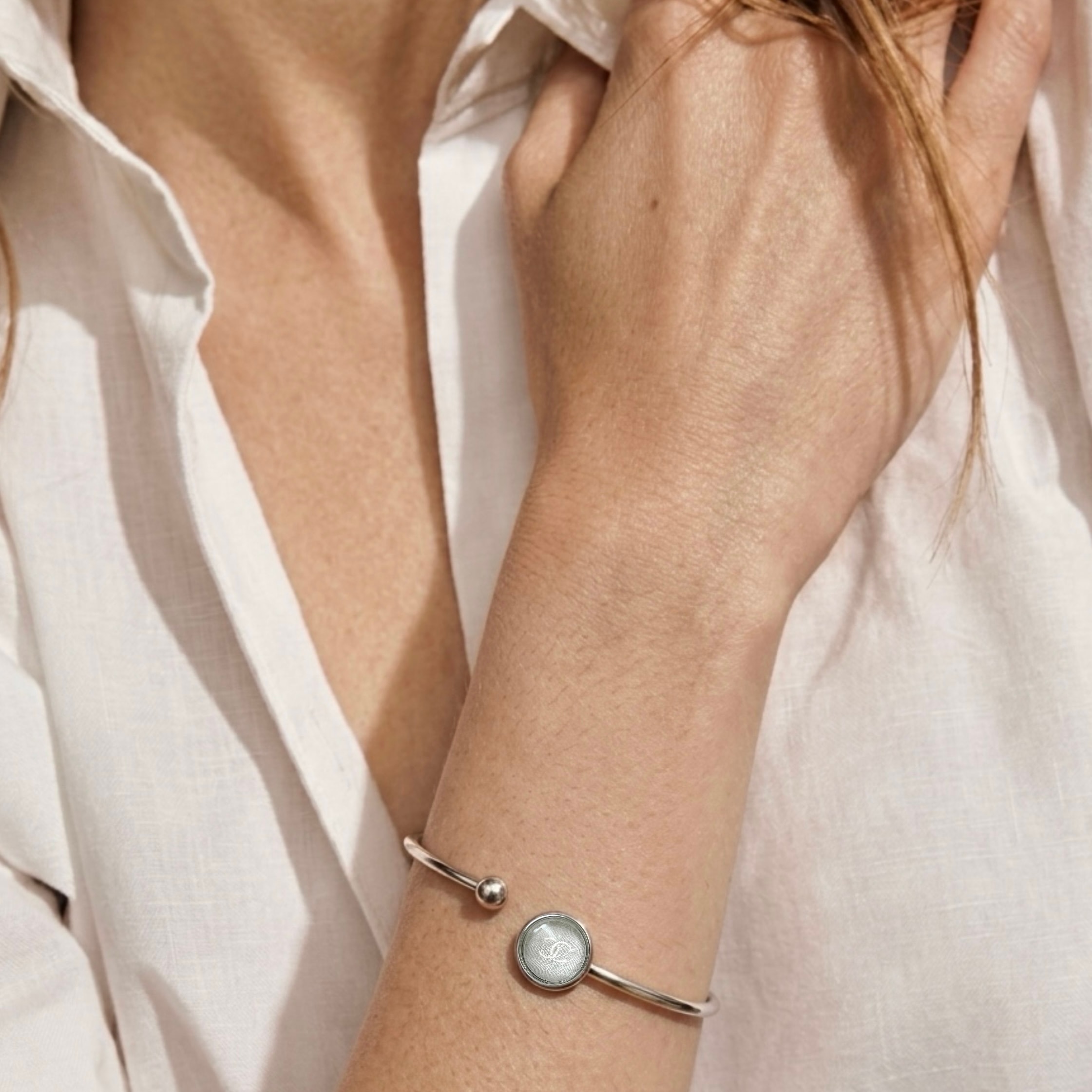 silver ball silver cc bangle