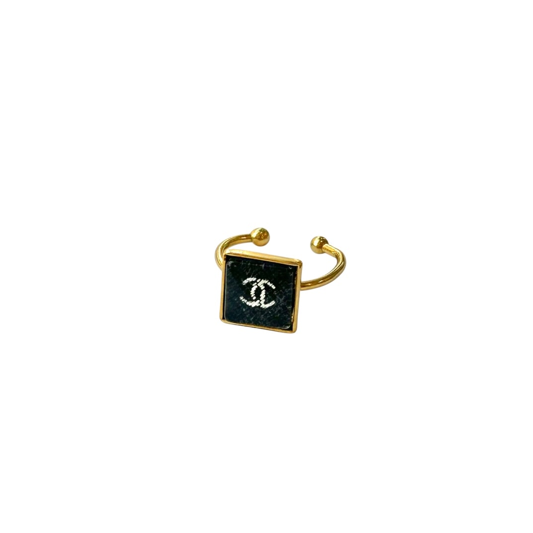 black tweed cc square ring