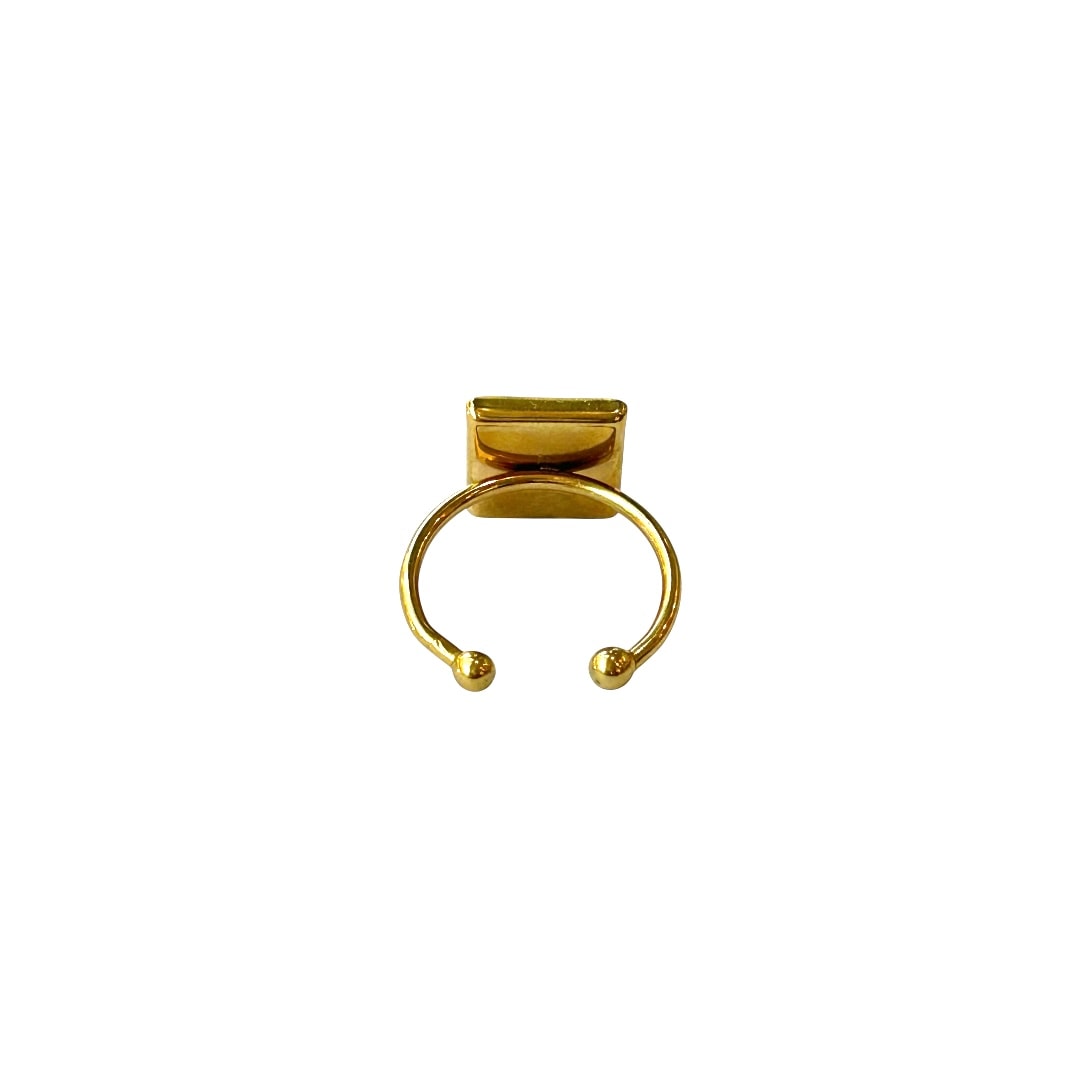 black tweed cc square ring