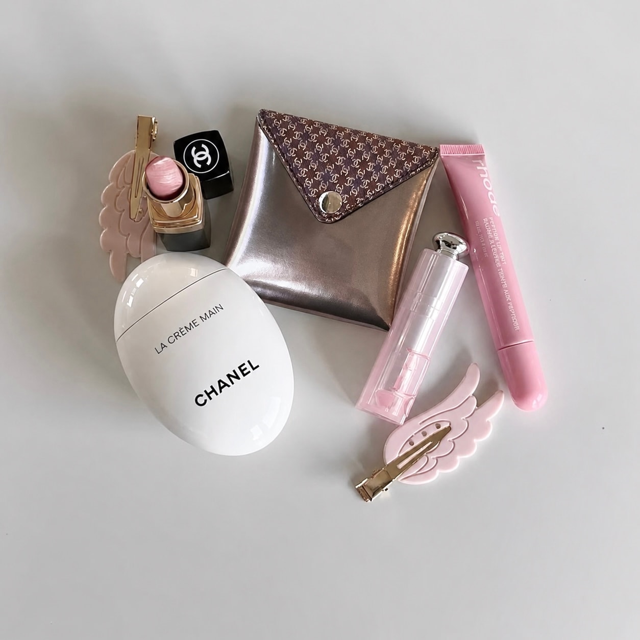 metallic Plum cc card pouch