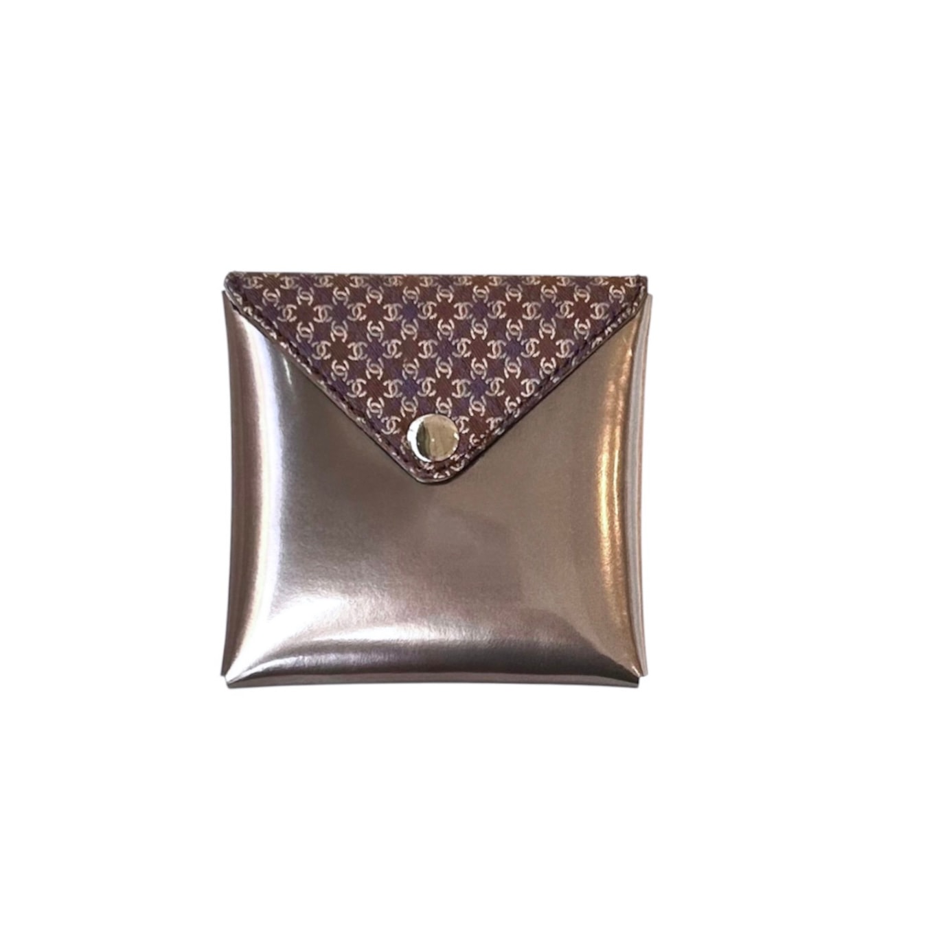 metallic Plum cc card pouch