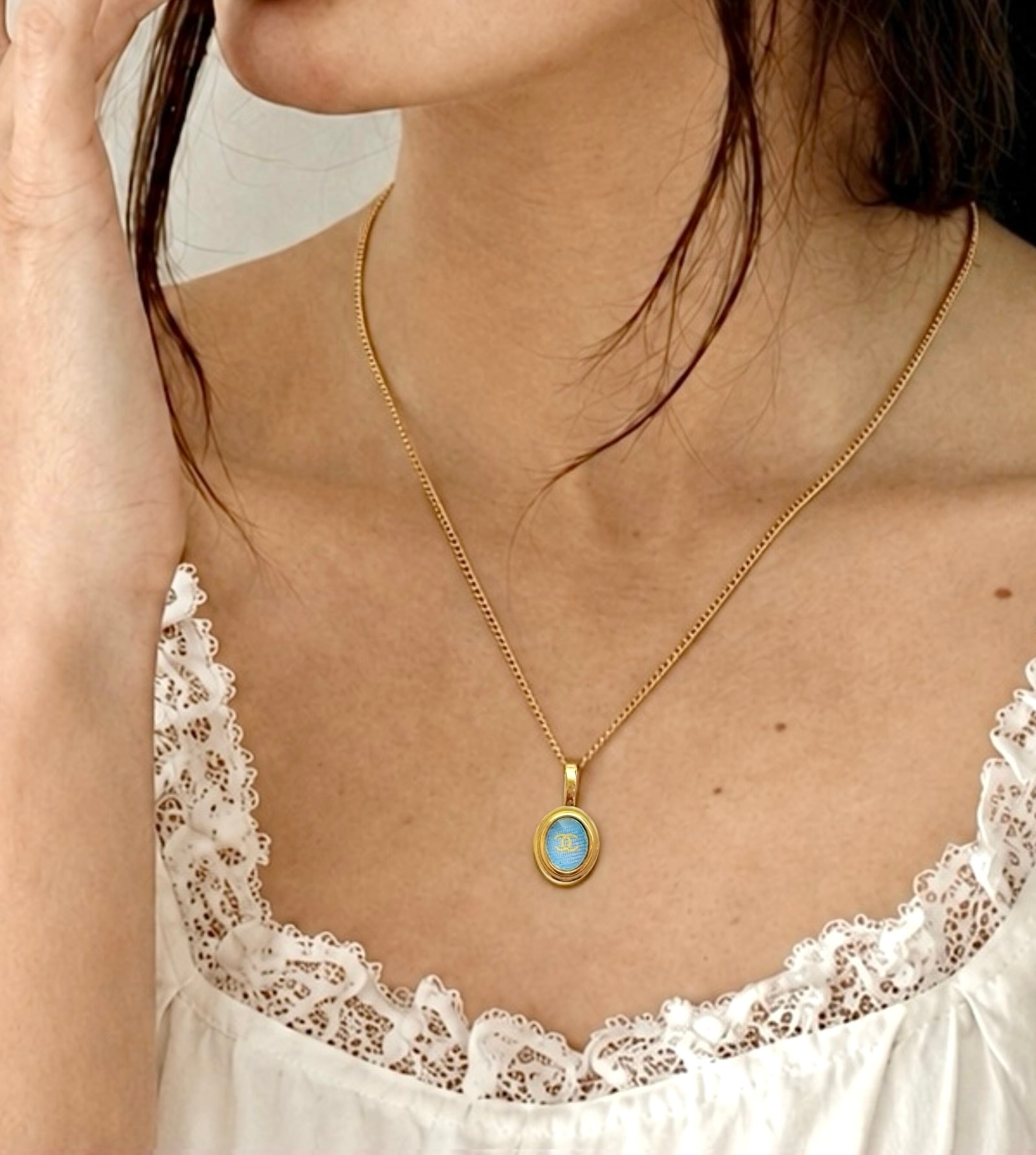 golden Azure cc necklace