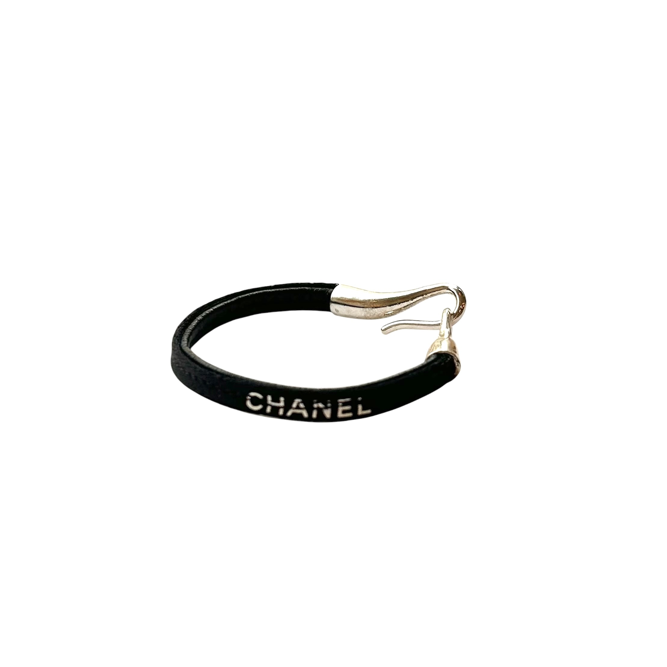 silver Hook canvas bracelet