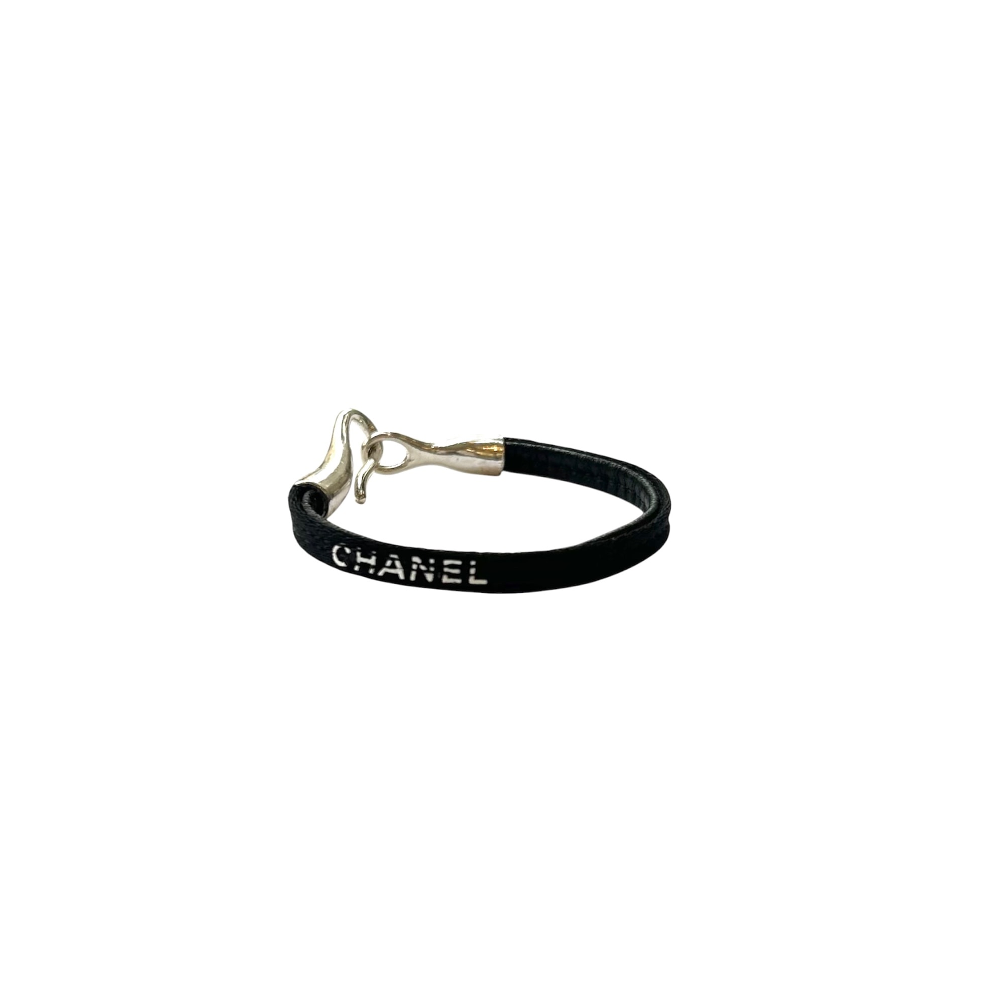 silver Hook canvas bracelet