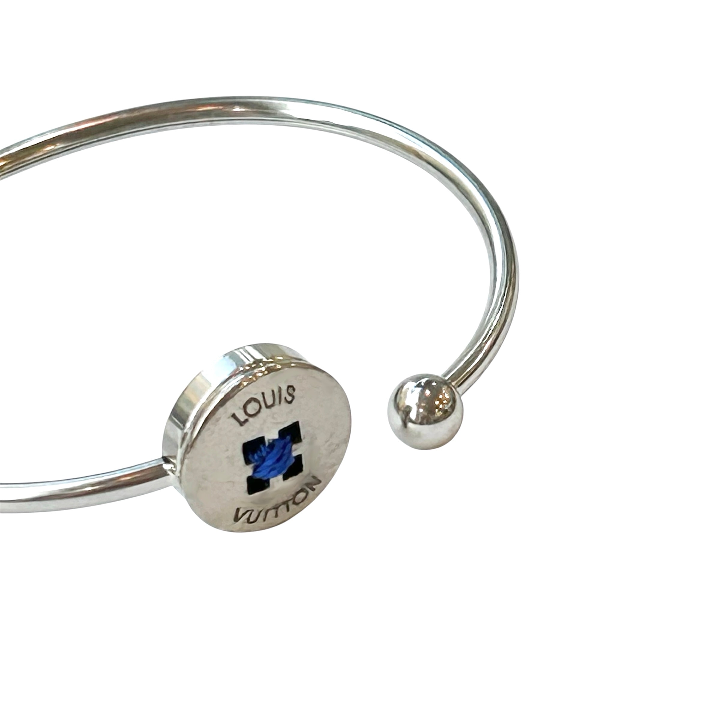Bouton de Paris bangle -blue