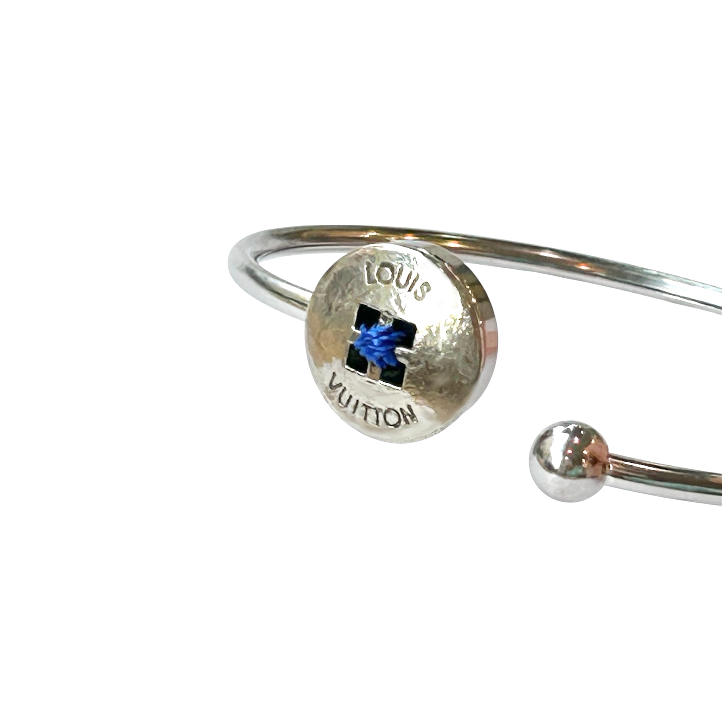 Bouton de Paris bangle -blue