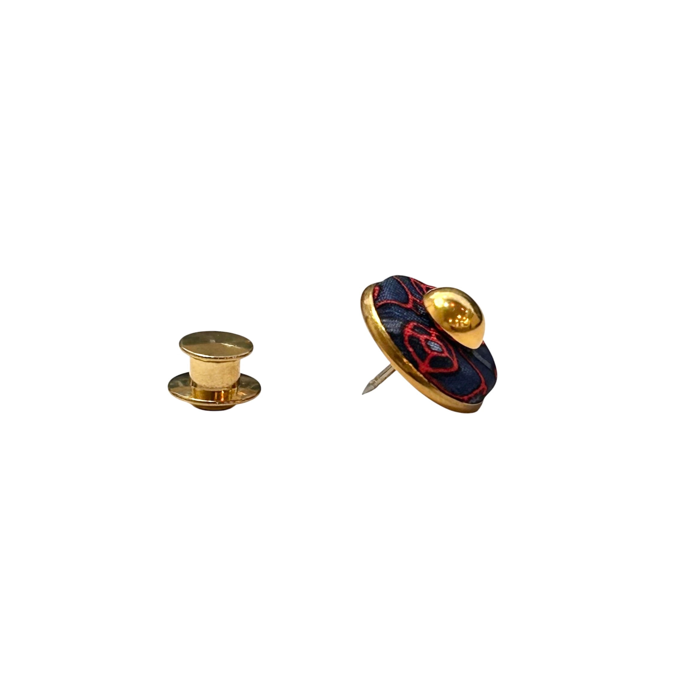 Ronde silk Palette brooch no.1